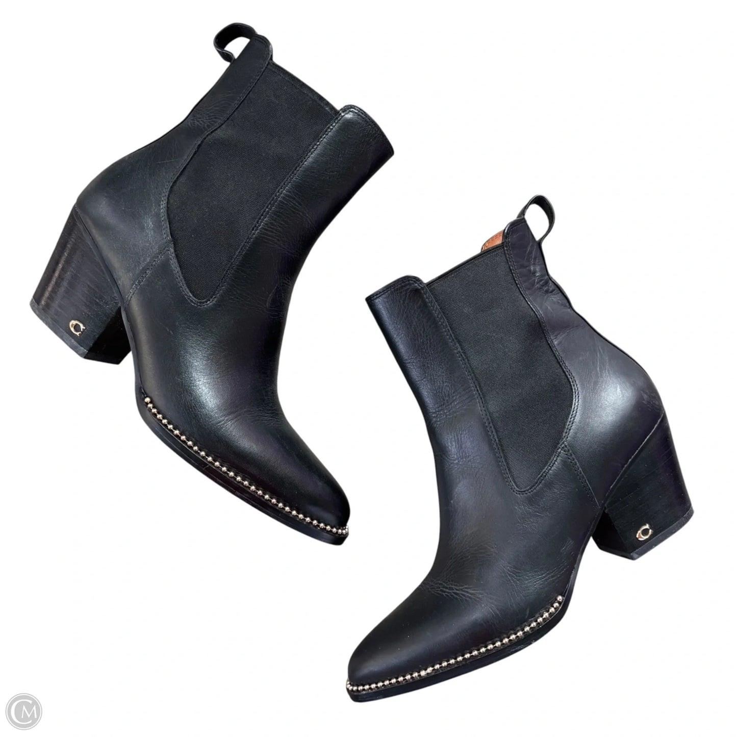 Boots Designer By Coach In Black, Size: 7.5