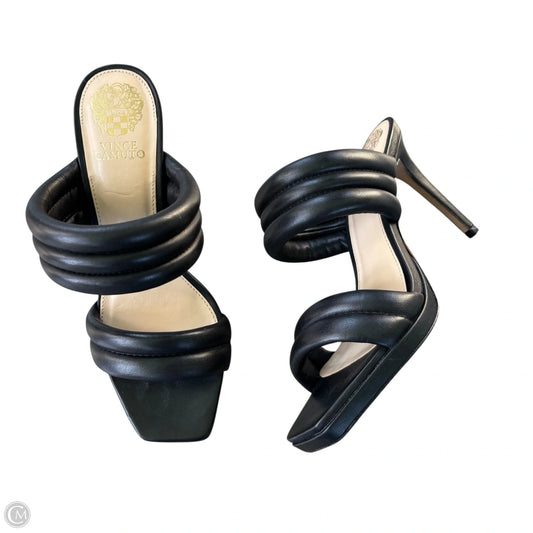 Sandals Heels Stiletto By Vince Camuto In Black, Size: 8