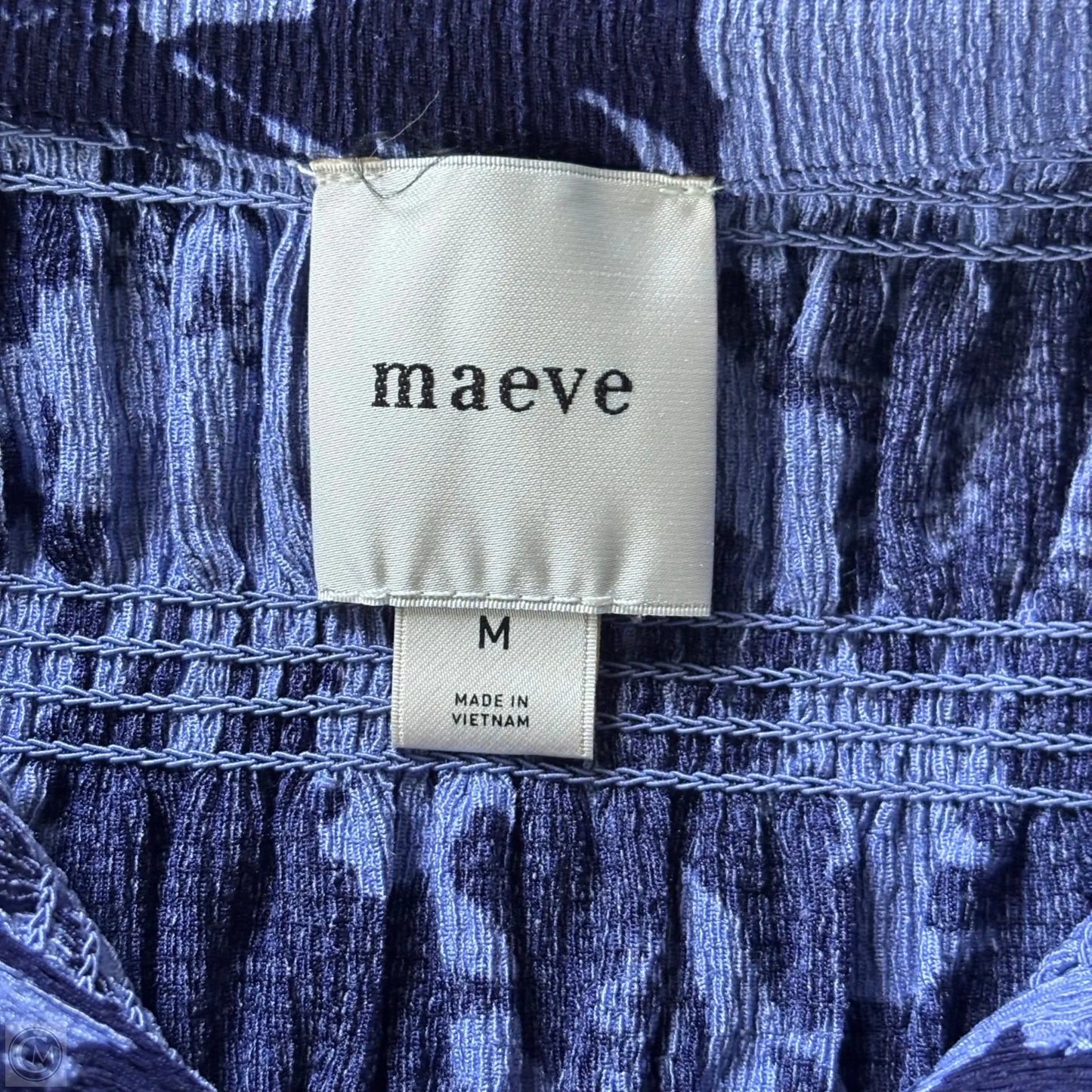 Top 3/4 Sleeve By Maeve In Blue, Size: M
