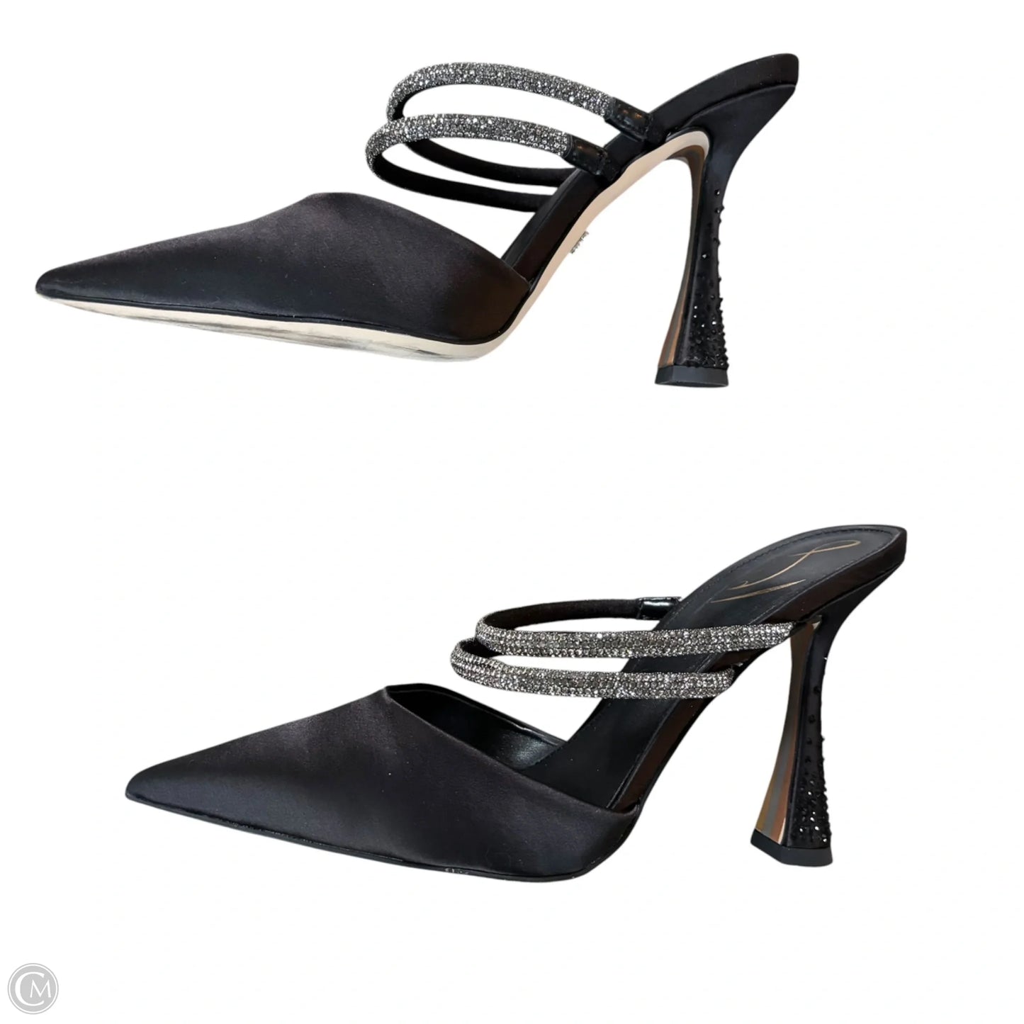 Shoes Heels Wedge By Sam Edelman In Black & Silver, Size: 9.5
