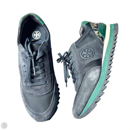 Shoes Designer By Tory Burch In Blue & Green, Size: 9