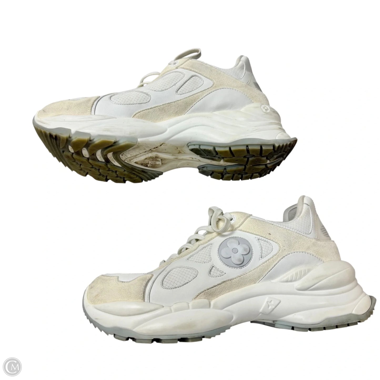 Shoes Luxury Designer By Louis Vuitton In White, Size: 10.5