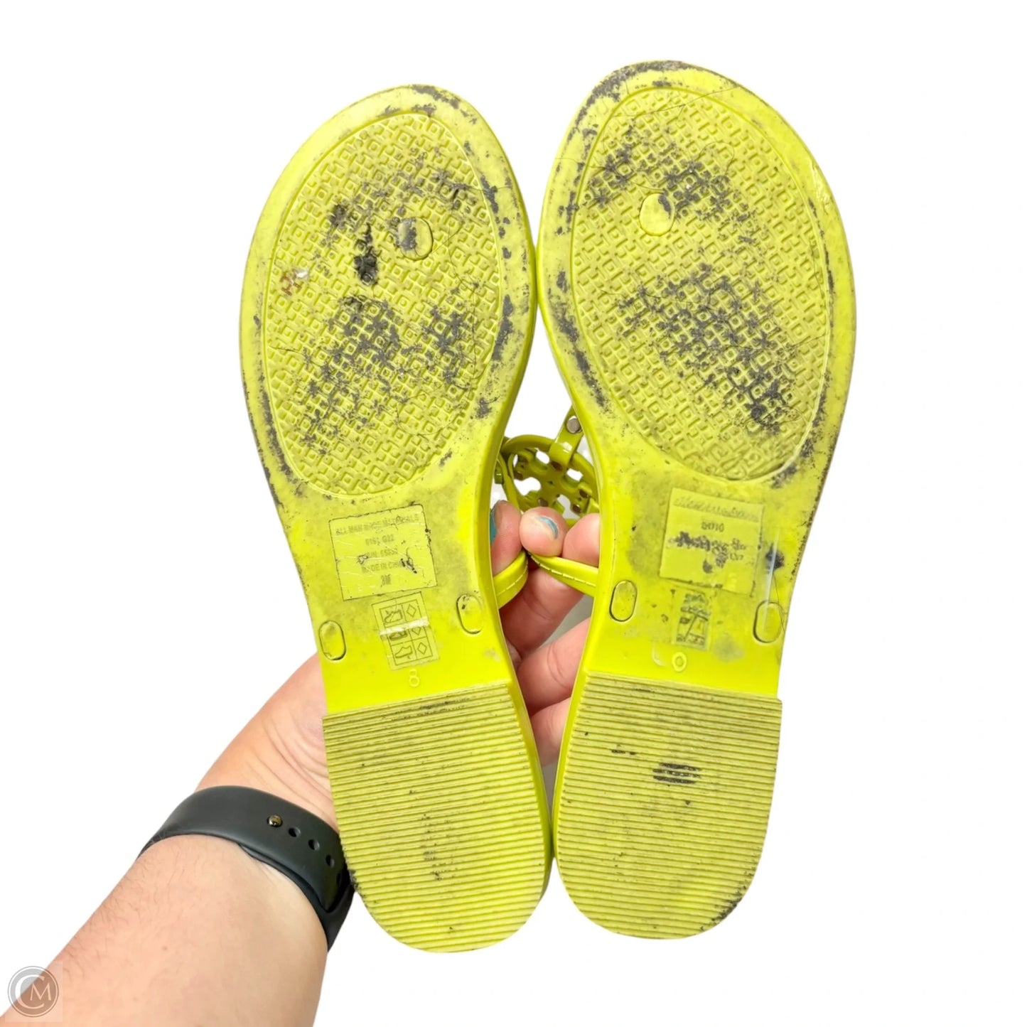 Sandals Designer By Tory Burch In Green, Size: 8
