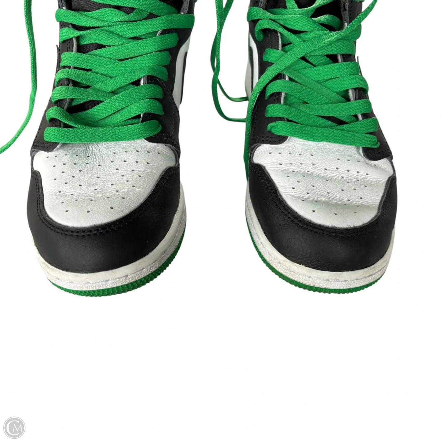 Shoes Luxury Designer By Jordan In Green & White, Size: 9