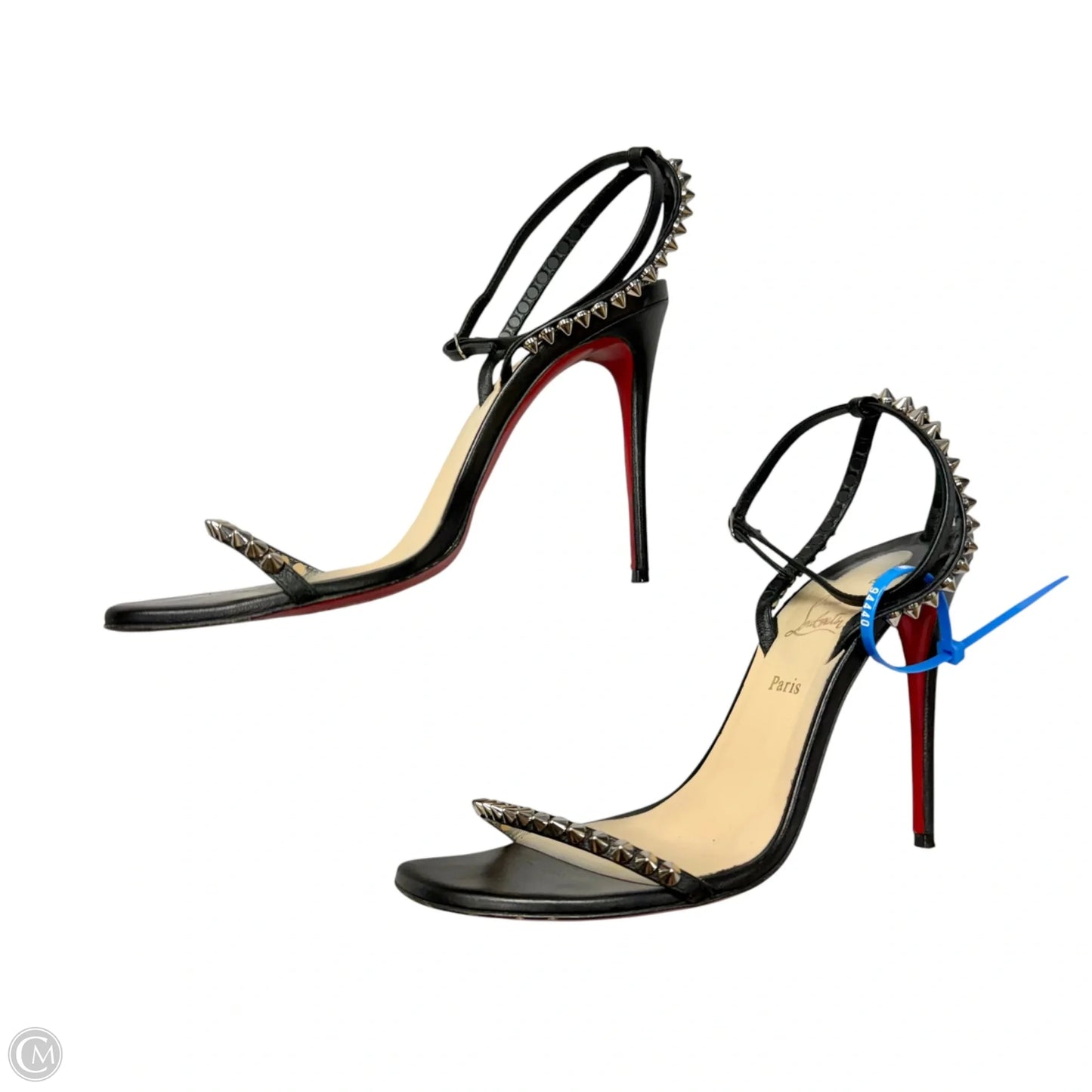 Shoes Luxury Designer By Christian Louboutin In Black, Size: 7.5