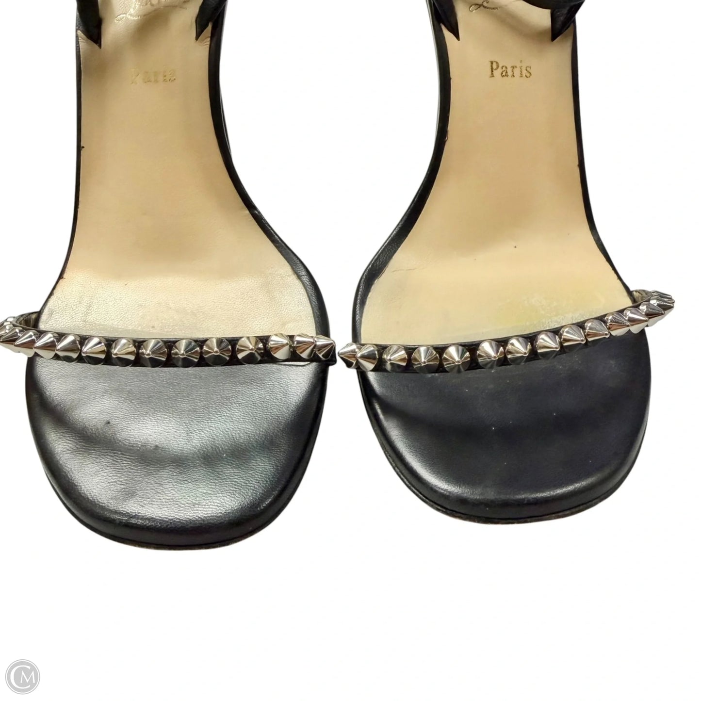 Shoes Luxury Designer By Christian Louboutin In Black, Size: 7.5