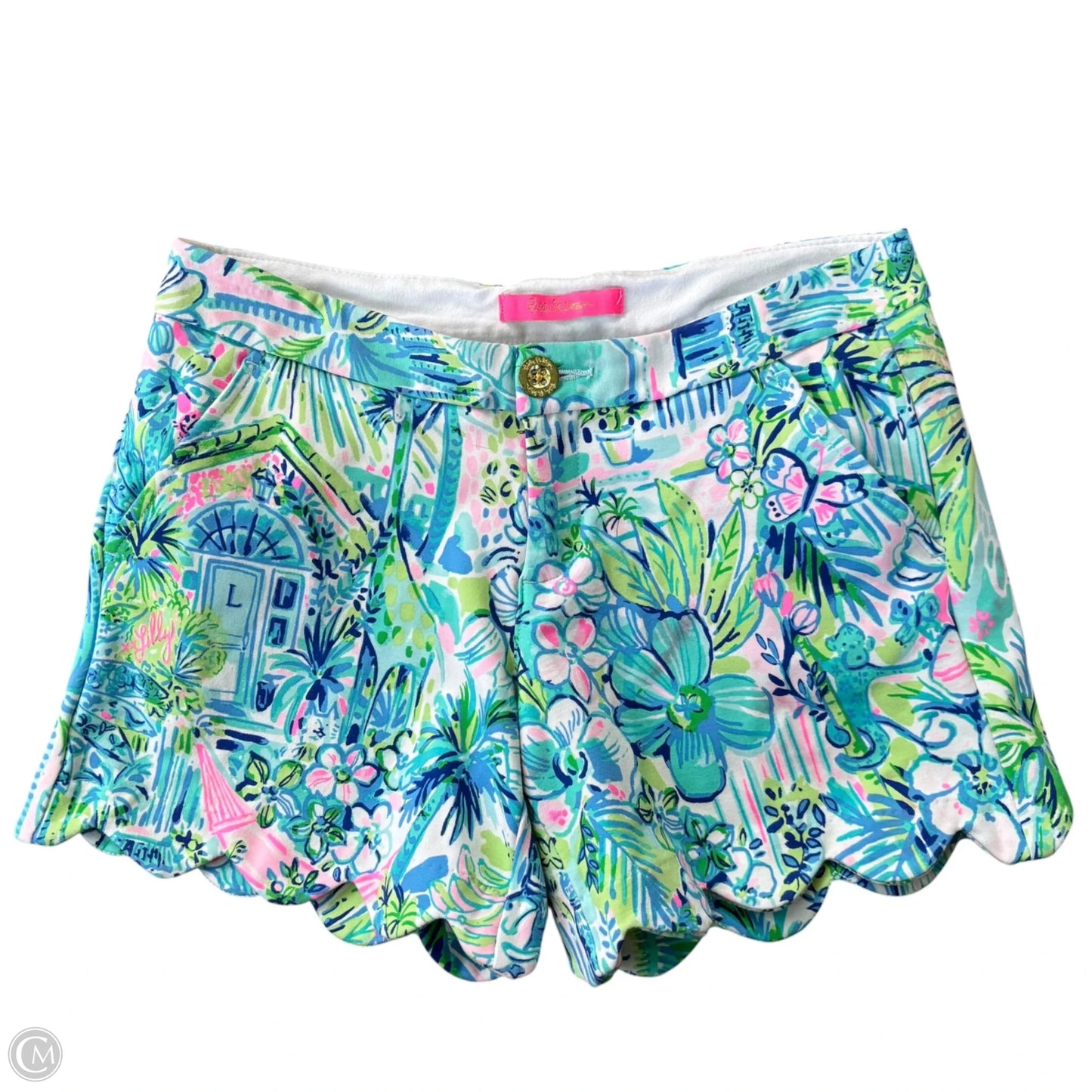Shorts Designer By Lilly Pulitzer In Blue & Green, Size: Xs