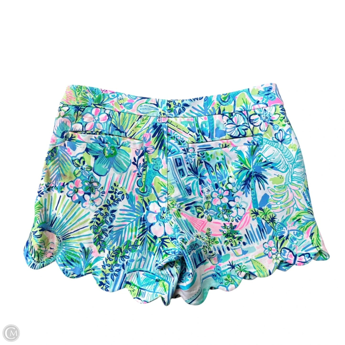 Shorts Designer By Lilly Pulitzer In Blue & Green, Size: Xs