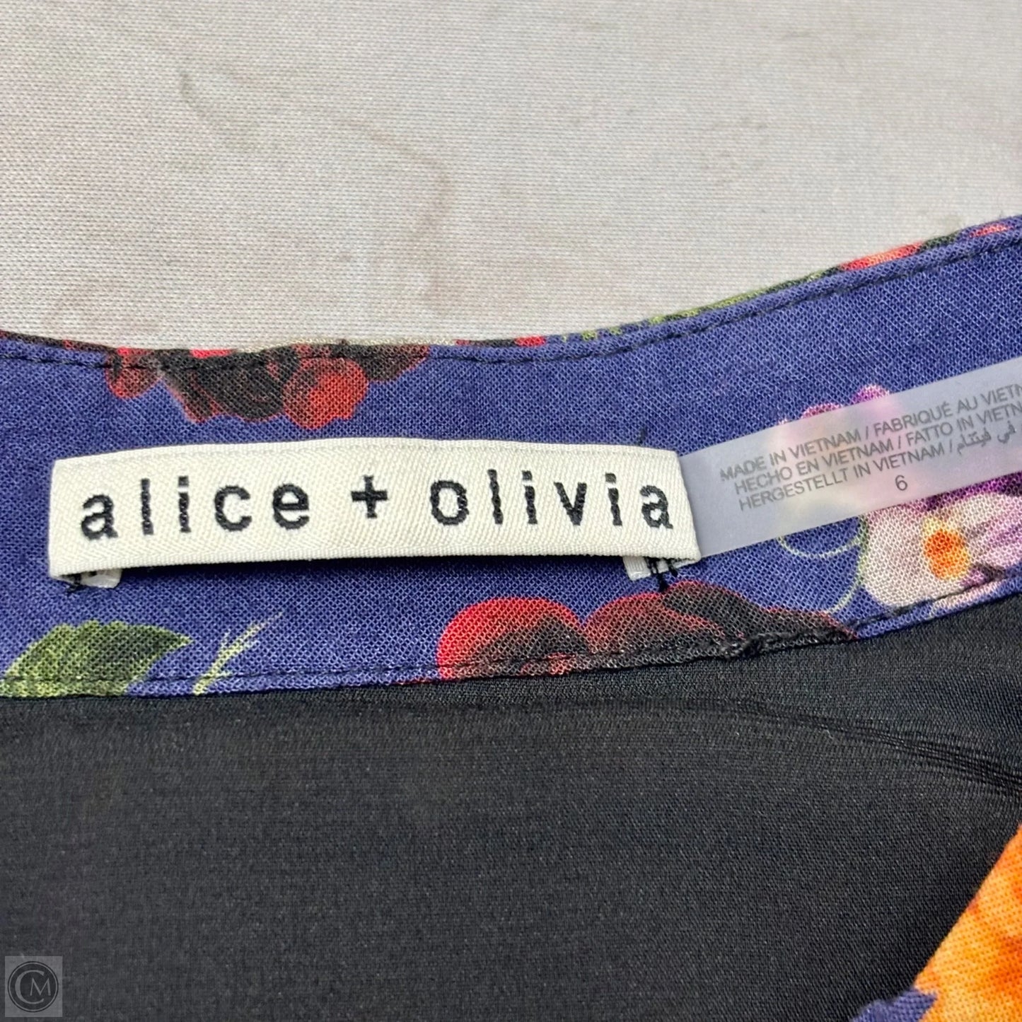 Dress Designer By Alice + Olivia In Floral Print, Size: Xl