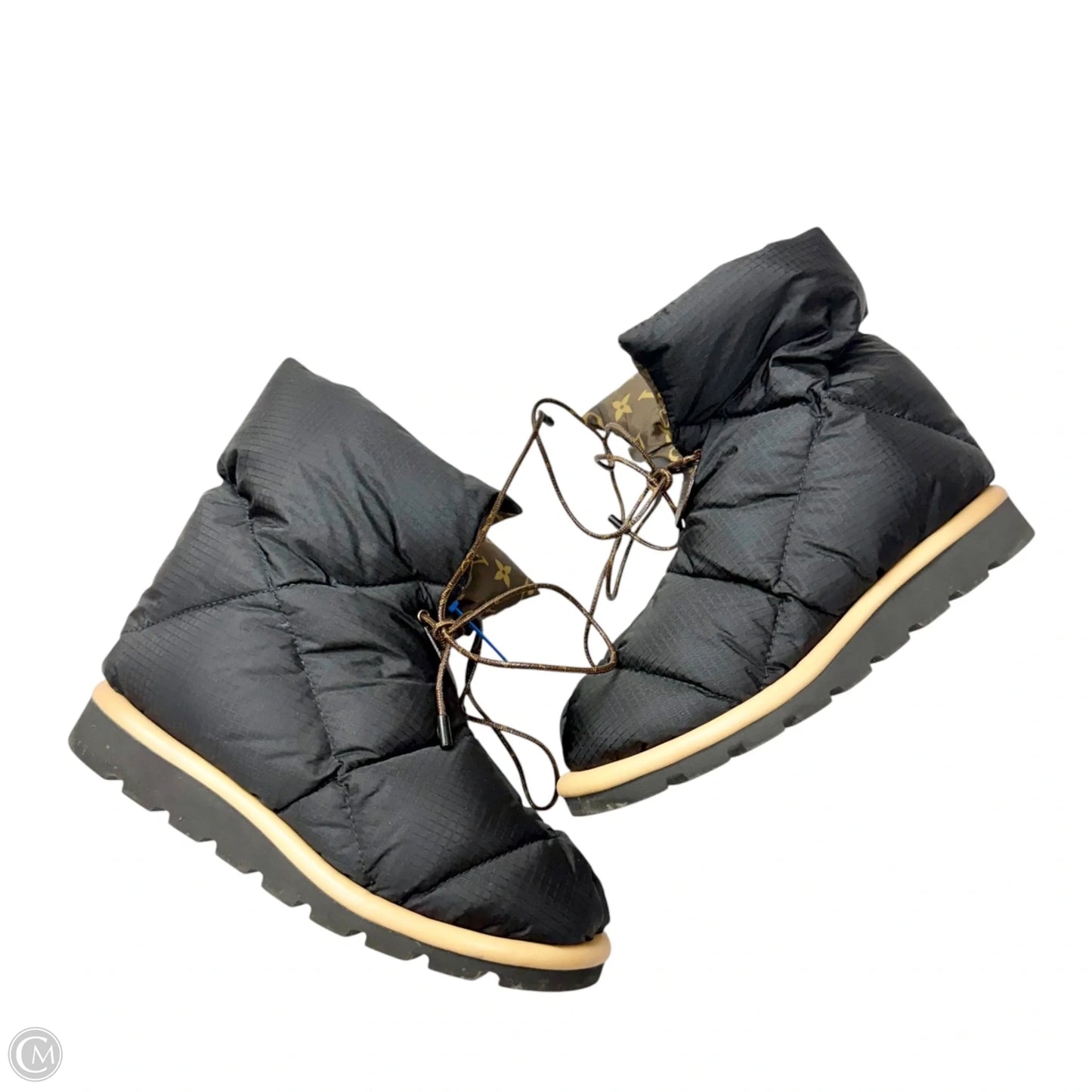Boots Luxury Designer By Louis Vuitton In Brown, Size: 8.5