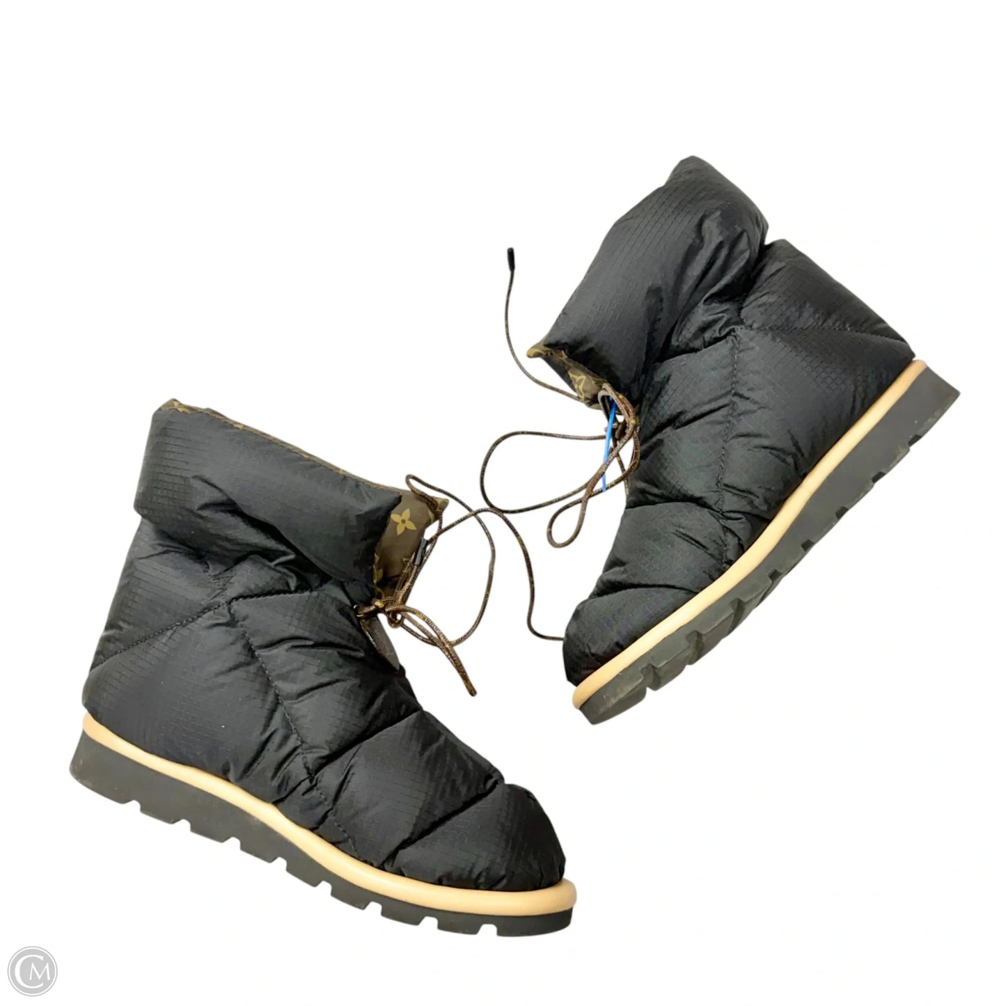 Boots Luxury Designer By Louis Vuitton In Brown, Size: 8.5