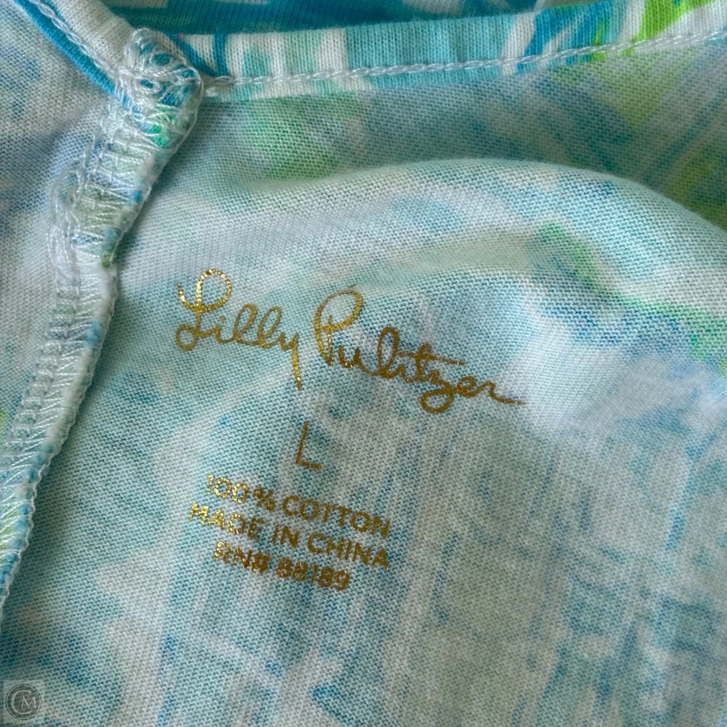 Dress Designer By Lilly Pulitzer In Blue & Pink, Size: L