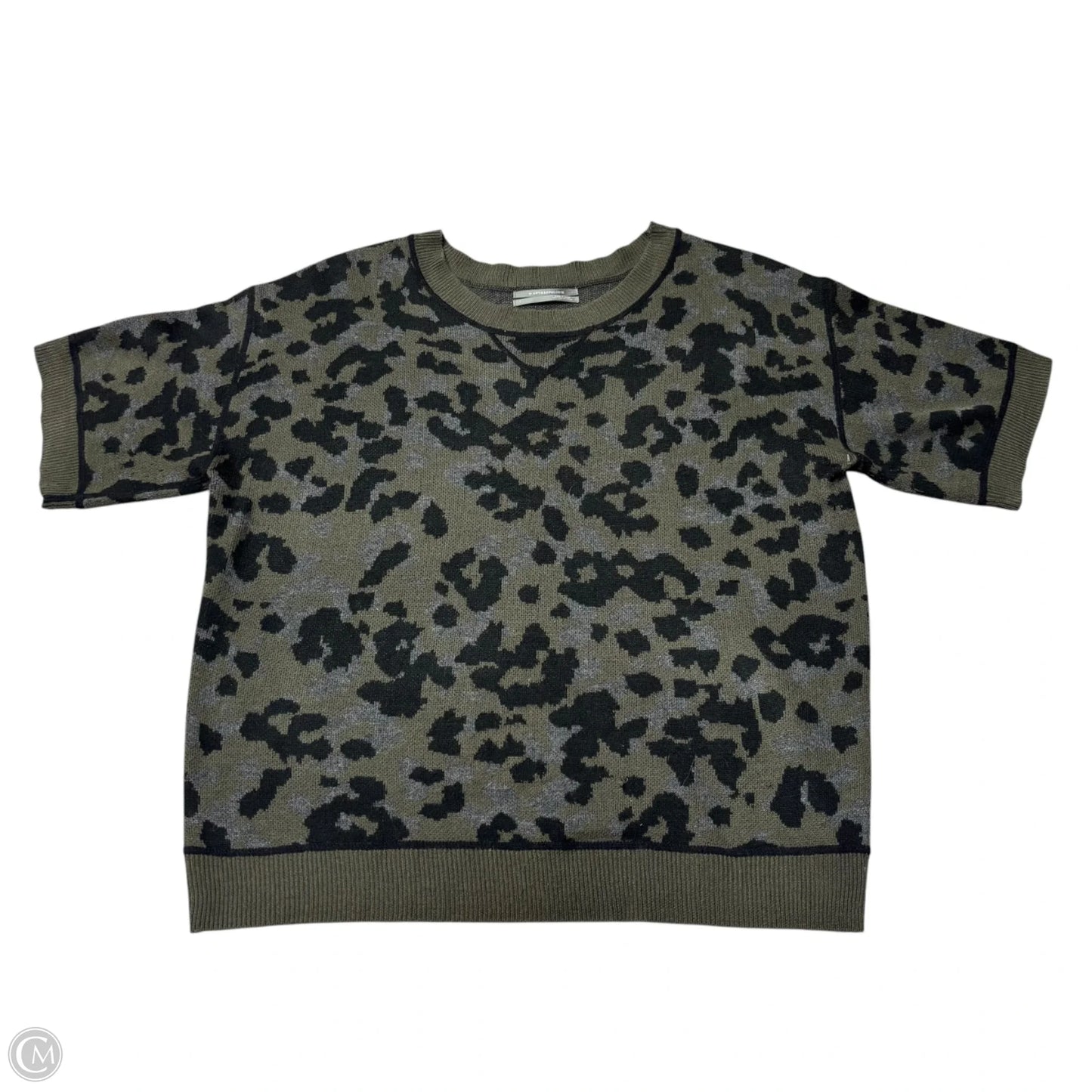 Sweater Short Sleeve By Anthropologie In Camouflage Print, Size: L