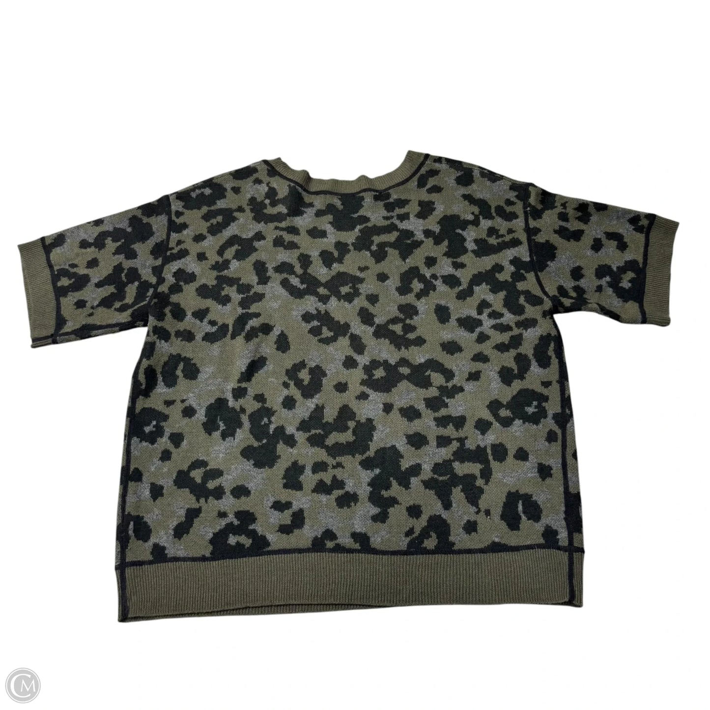 Sweater Short Sleeve By Anthropologie In Camouflage Print, Size: L