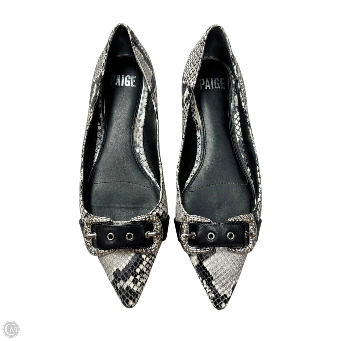 Shoes Flats By Paige In Black & White, Size: 8