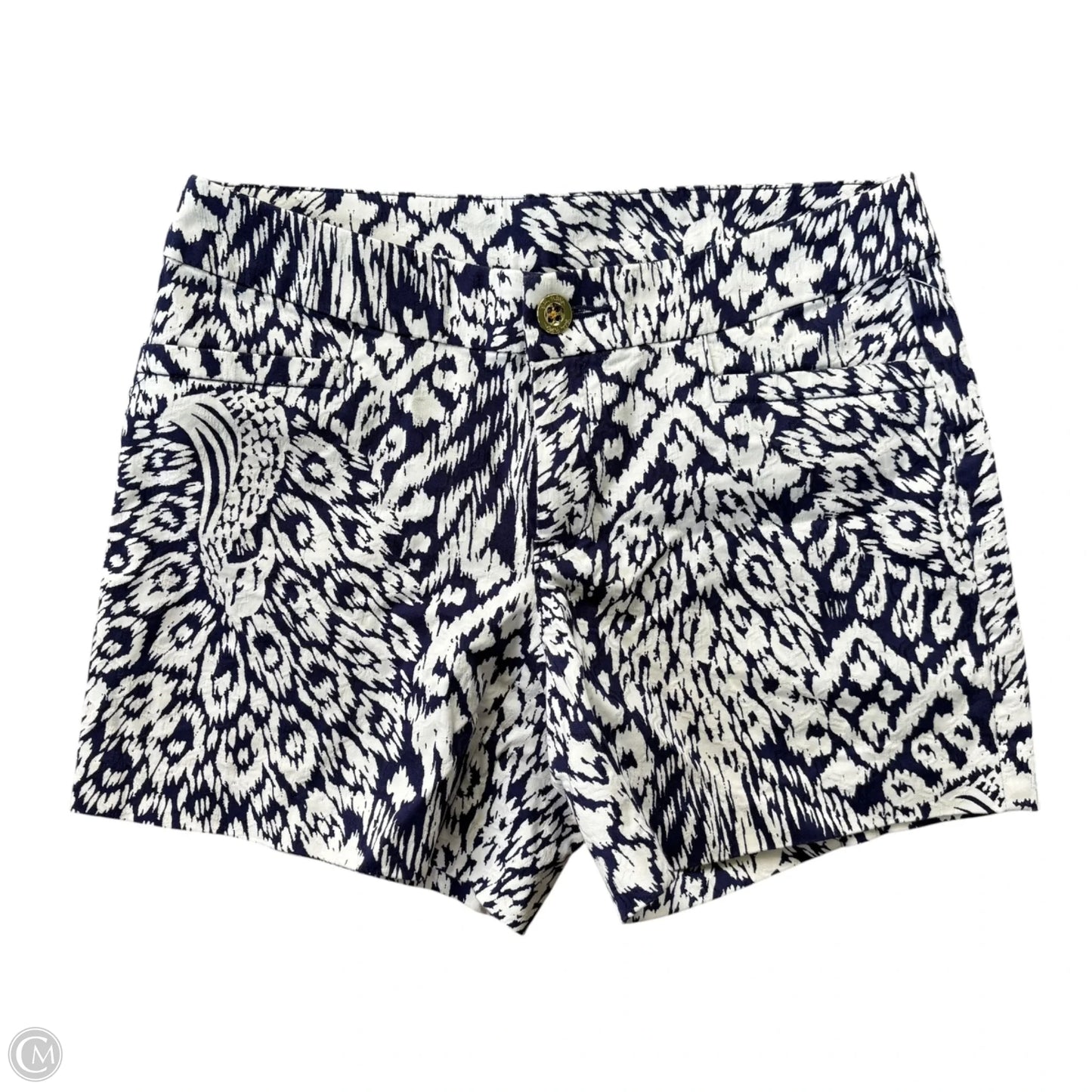 Shorts Designer By Lilly Pulitzer In Blue & White, Size: 0p