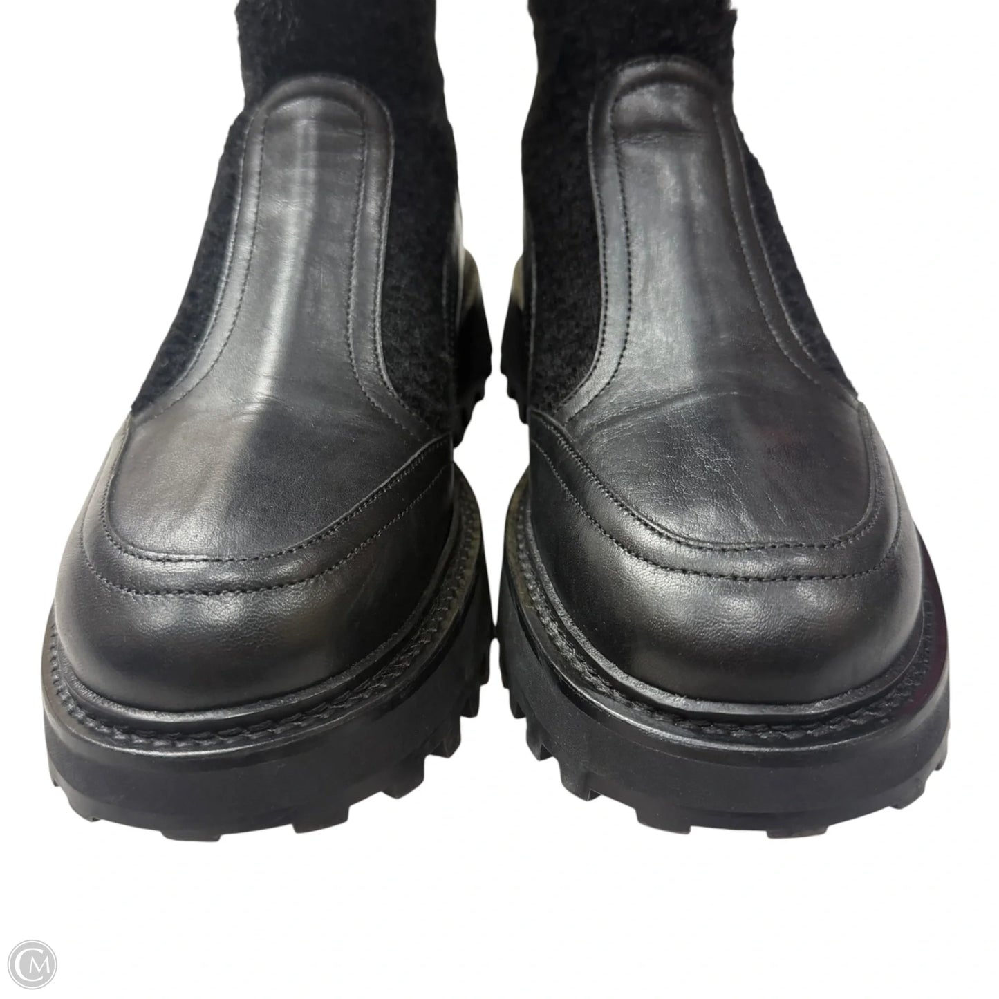 Boots Luxury Designer By Dolce And Gabbana In Black, Size: 9.5