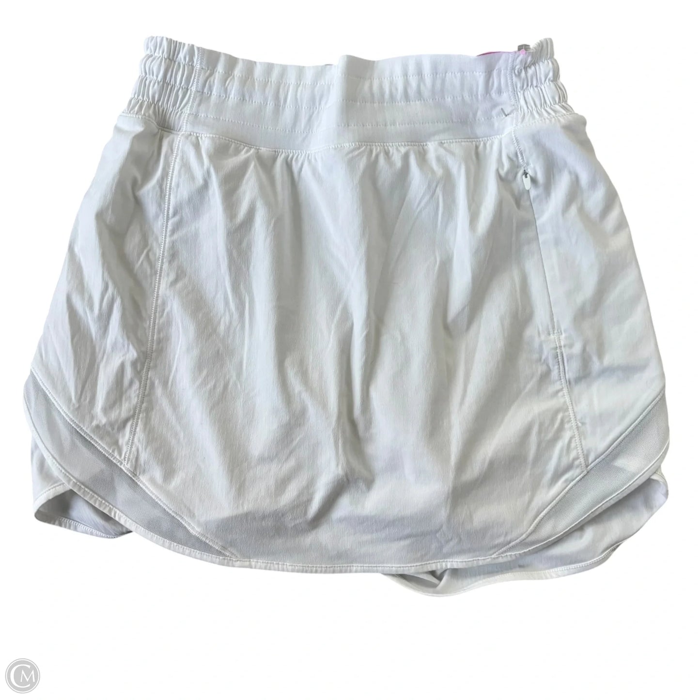 Athletic Skort By Lululemon In White, Size: S
