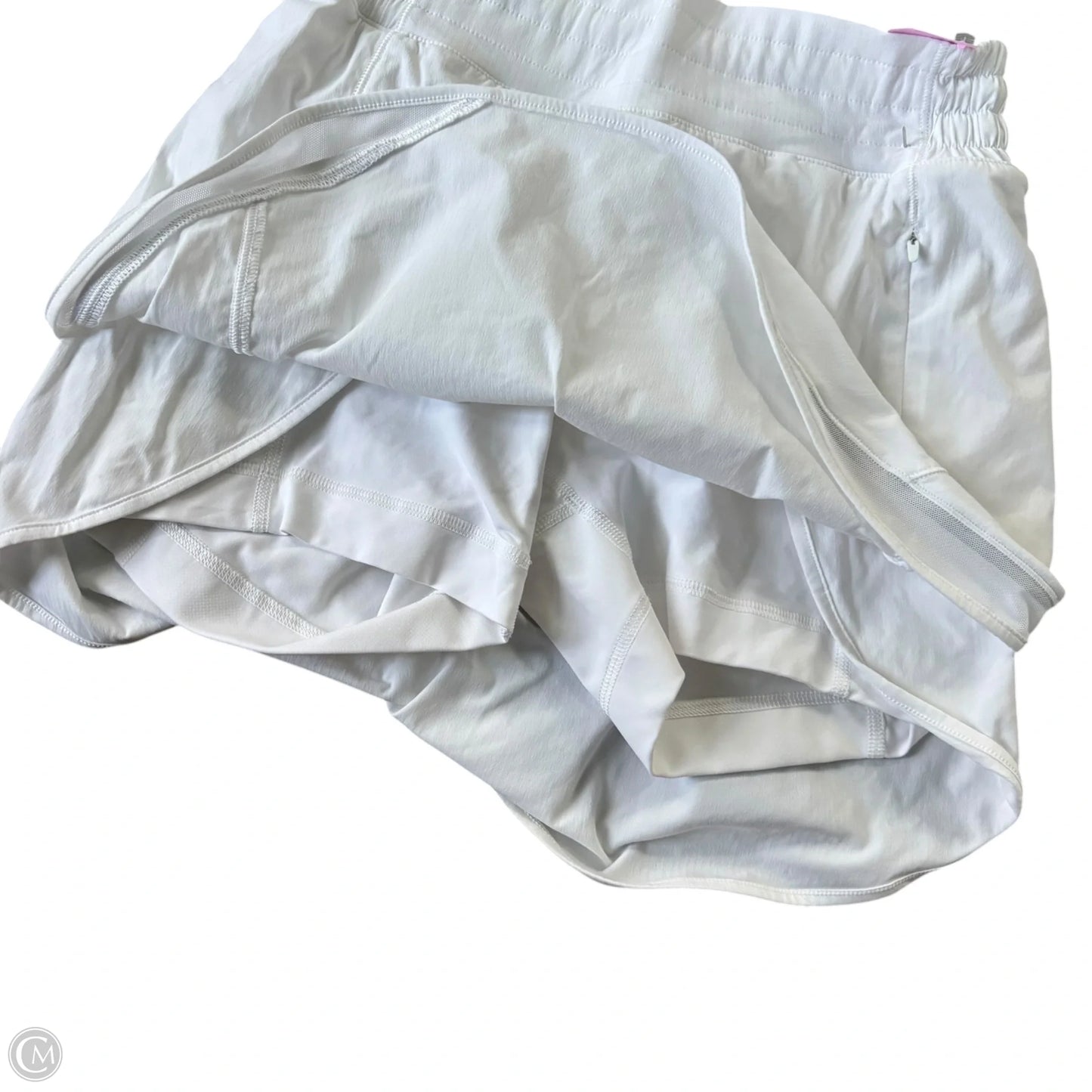 Athletic Skort By Lululemon In White, Size: S