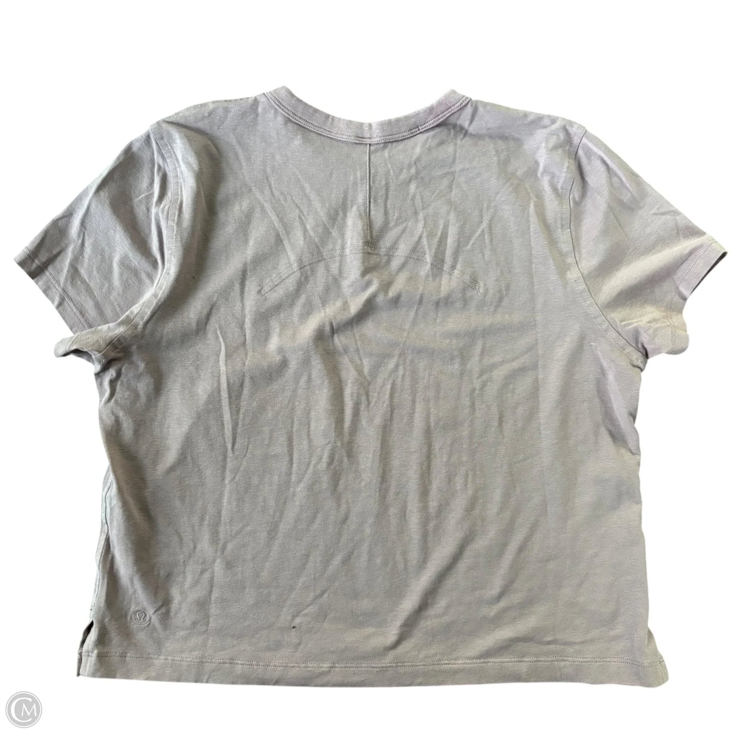 Athletic Top Short Sleeve By Lululemon In Pink, Size: S