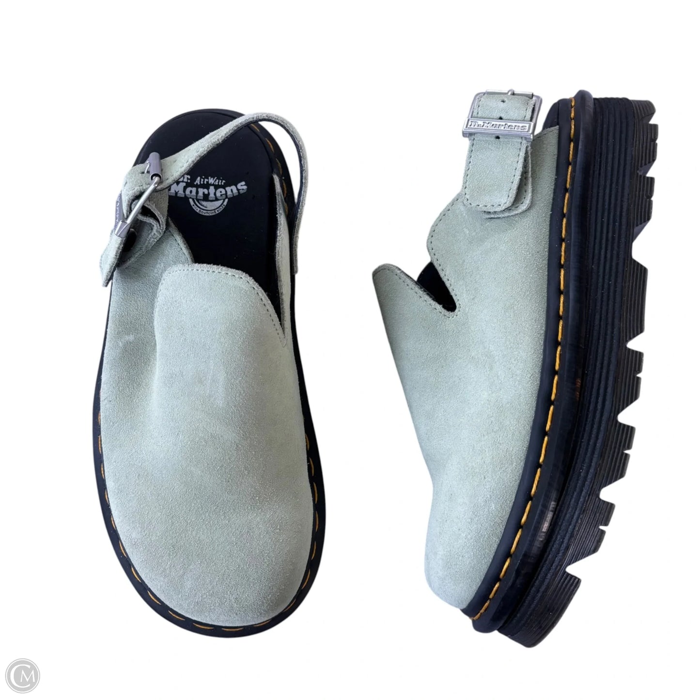 Shoes Flats By Dr Martens In Green, Size: 7