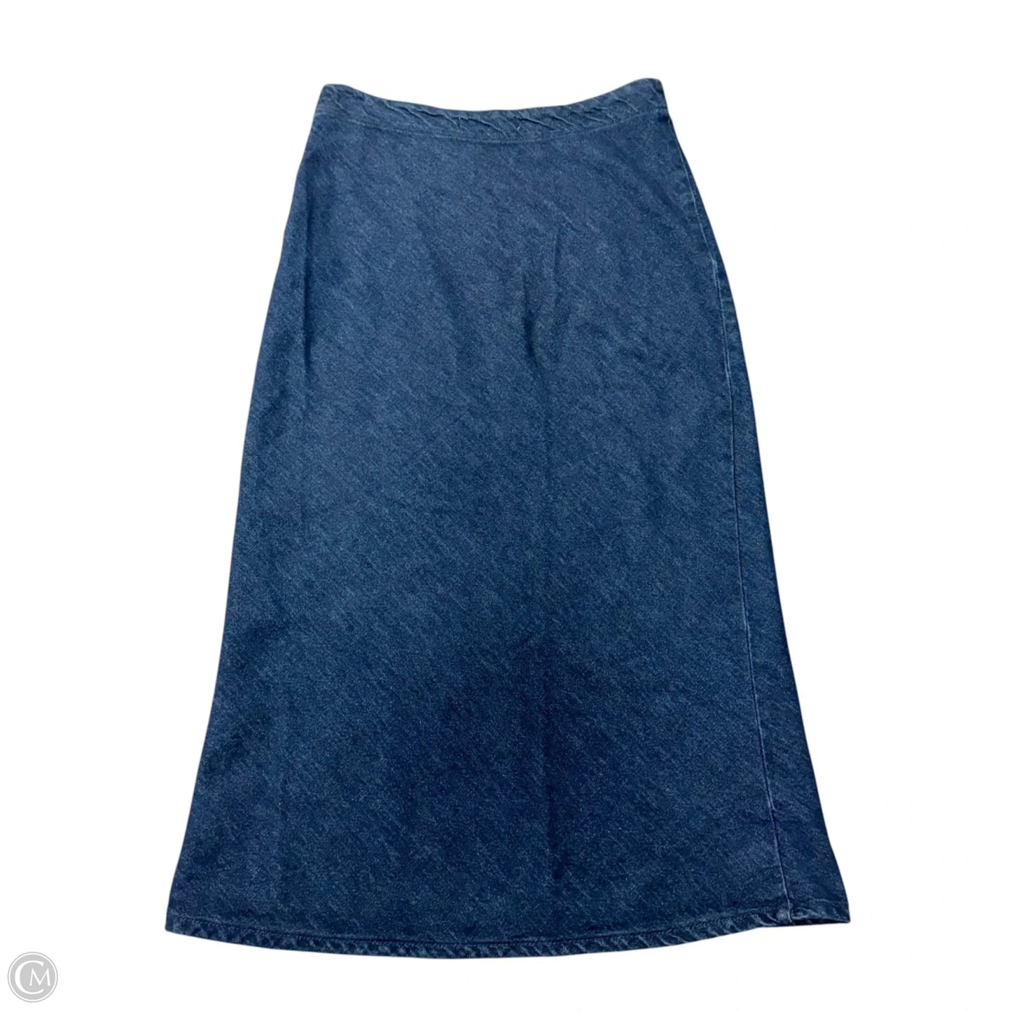 Skirt Maxi By Zara Basic In Blue Denim, Size: M