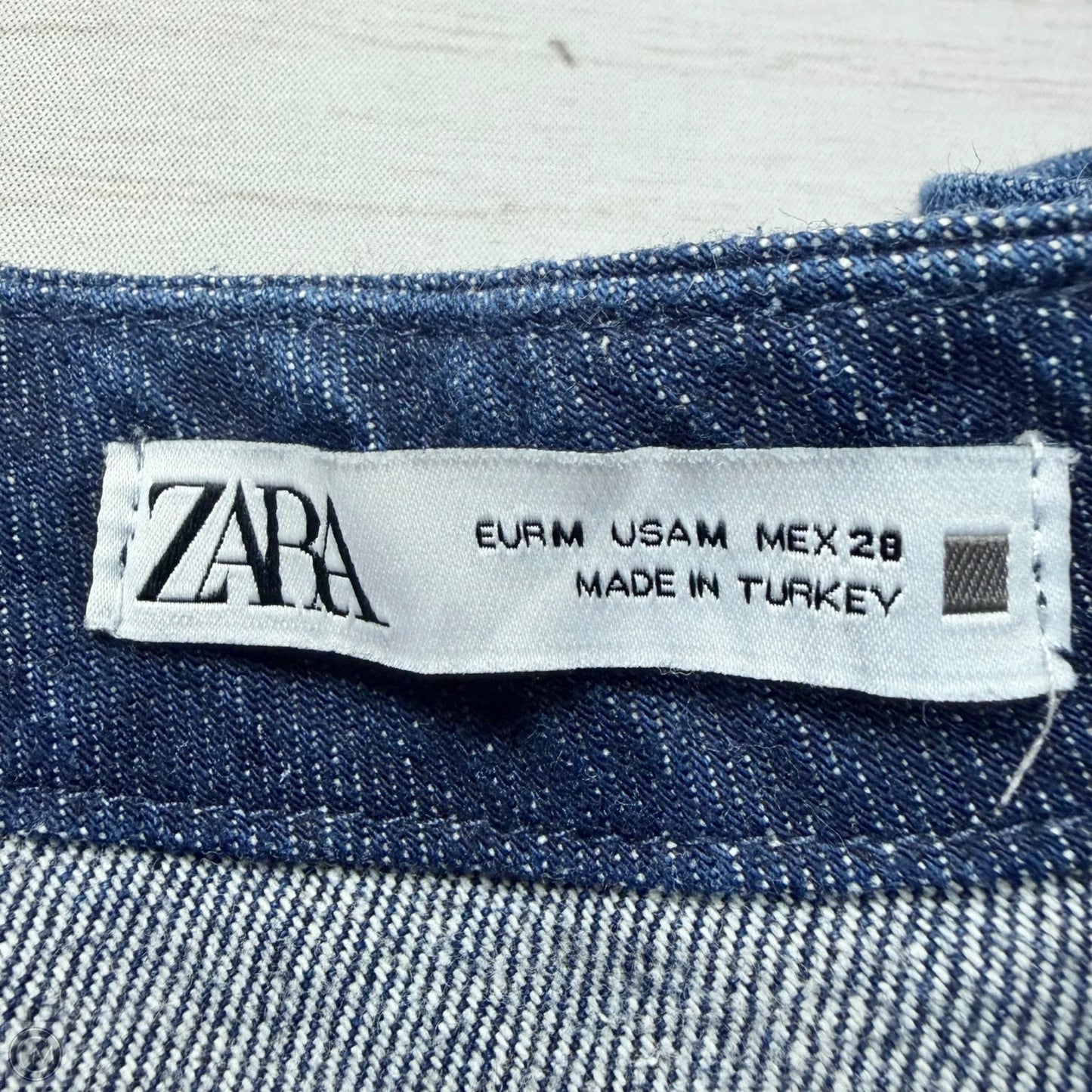 Skirt Maxi By Zara Basic In Blue Denim, Size: M