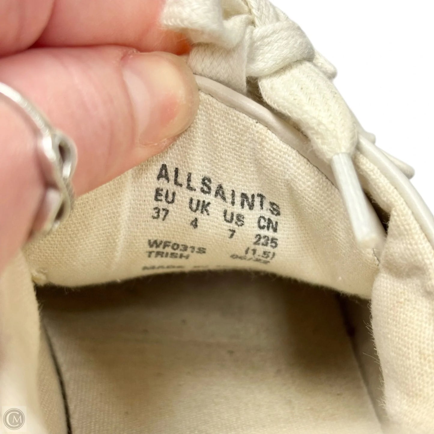 Shoes Designer By All Saints In White, Size: 7