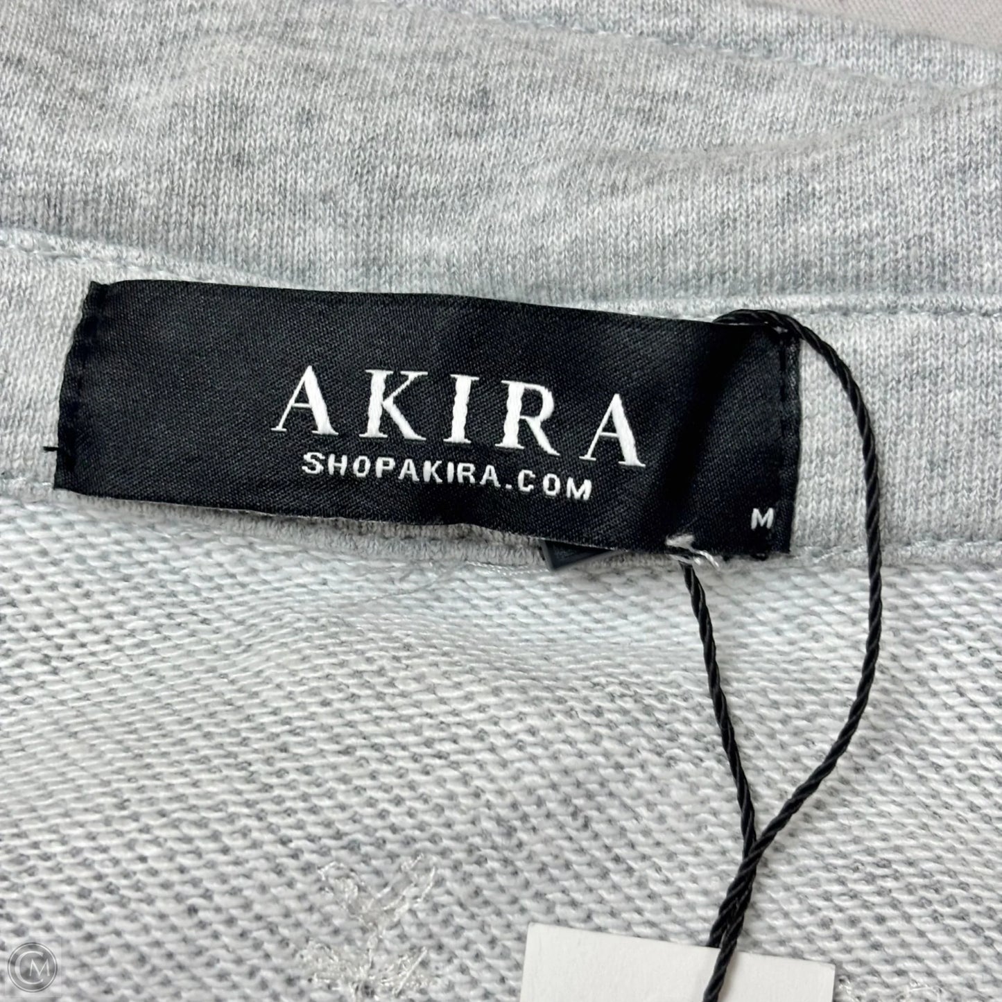 Sweatshirt Crewneck By Akira In Grey, Size: M