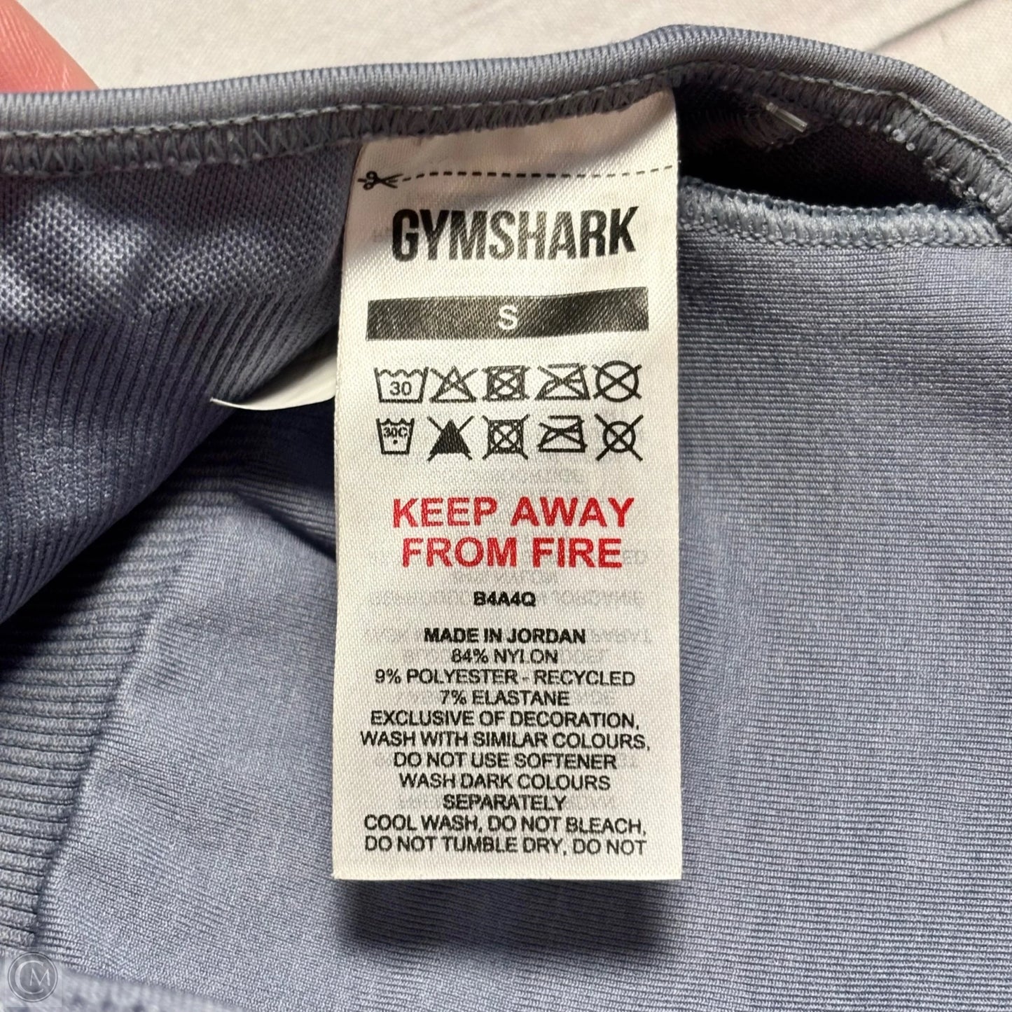 Athletic Bra By Gym Shark In Blue, Size: S