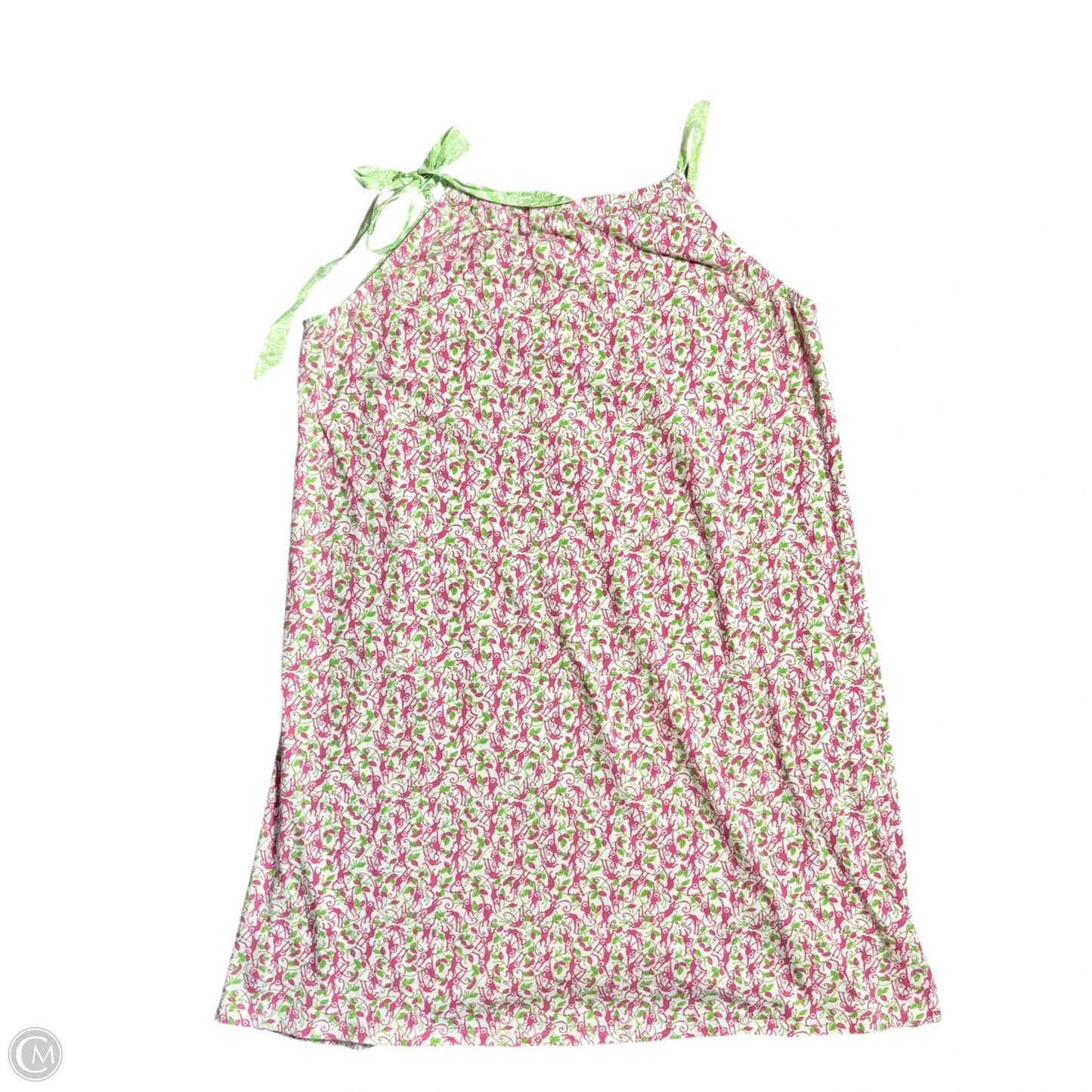 Pajamas Designer By Lilly Pulitzer In Green & Pink, Size: L