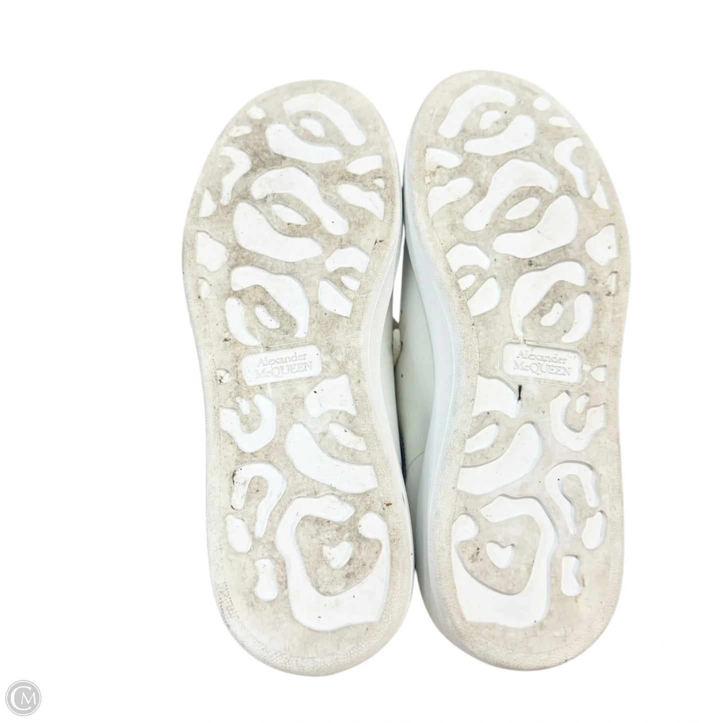 Shoes Luxury Designer By Alexander Mcqueen In Blue & White, Size: 9.5