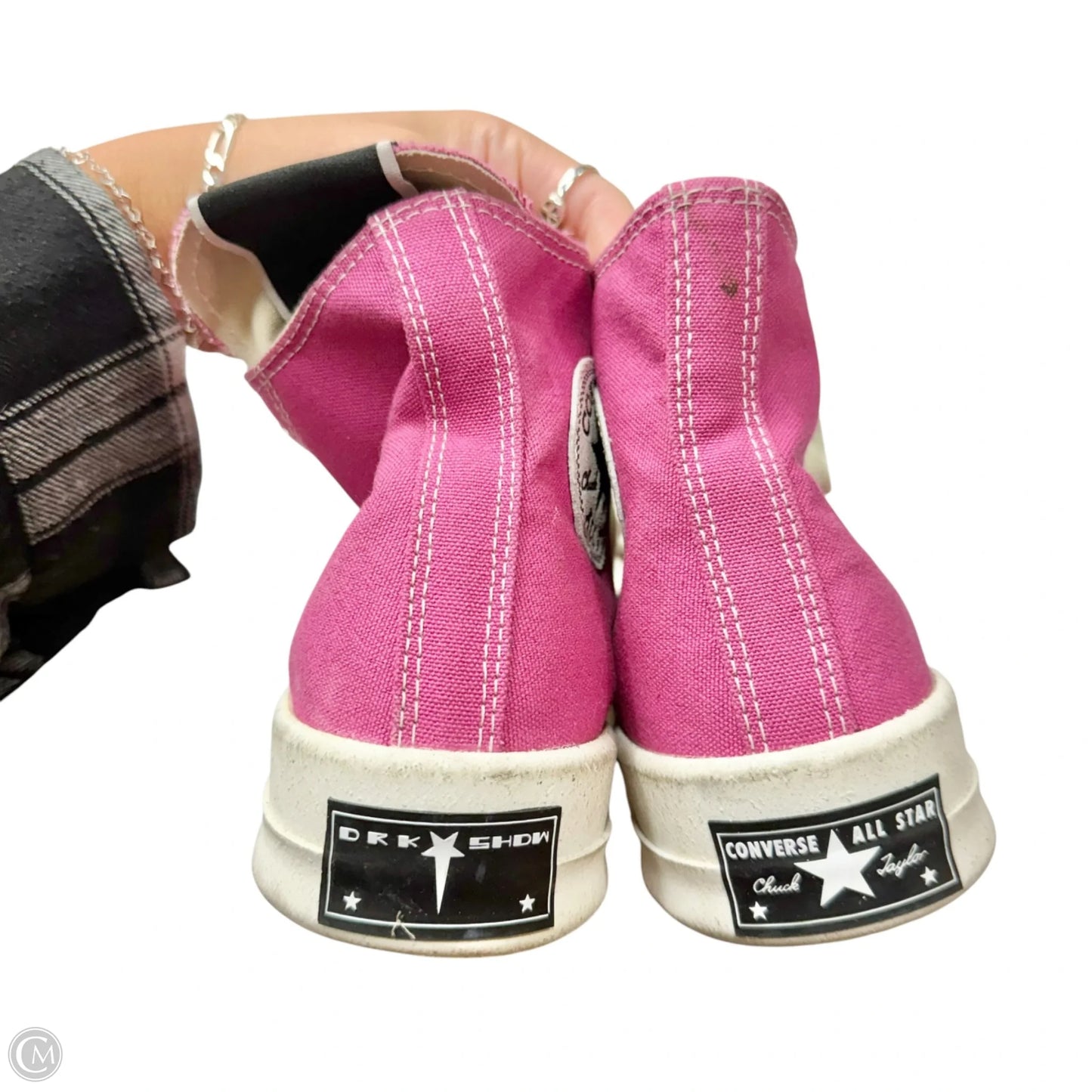 Shoes Sneakers By Converse x Rick Owens In Pink & White, Size: 8