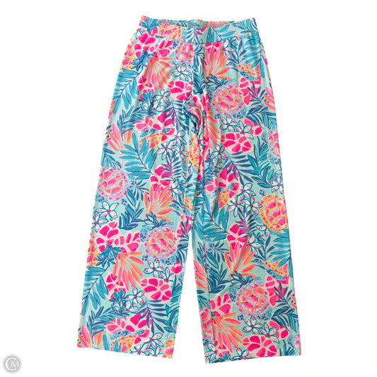 Pants Designer By Lilly Pulitzer In Blue & Pink, Size: S