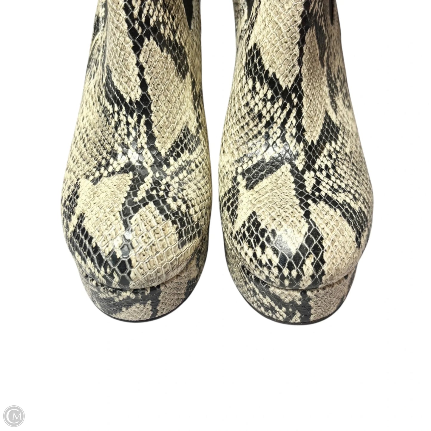 Boots Ankle Heels By Steve Madden In Tan, Size: 6.5