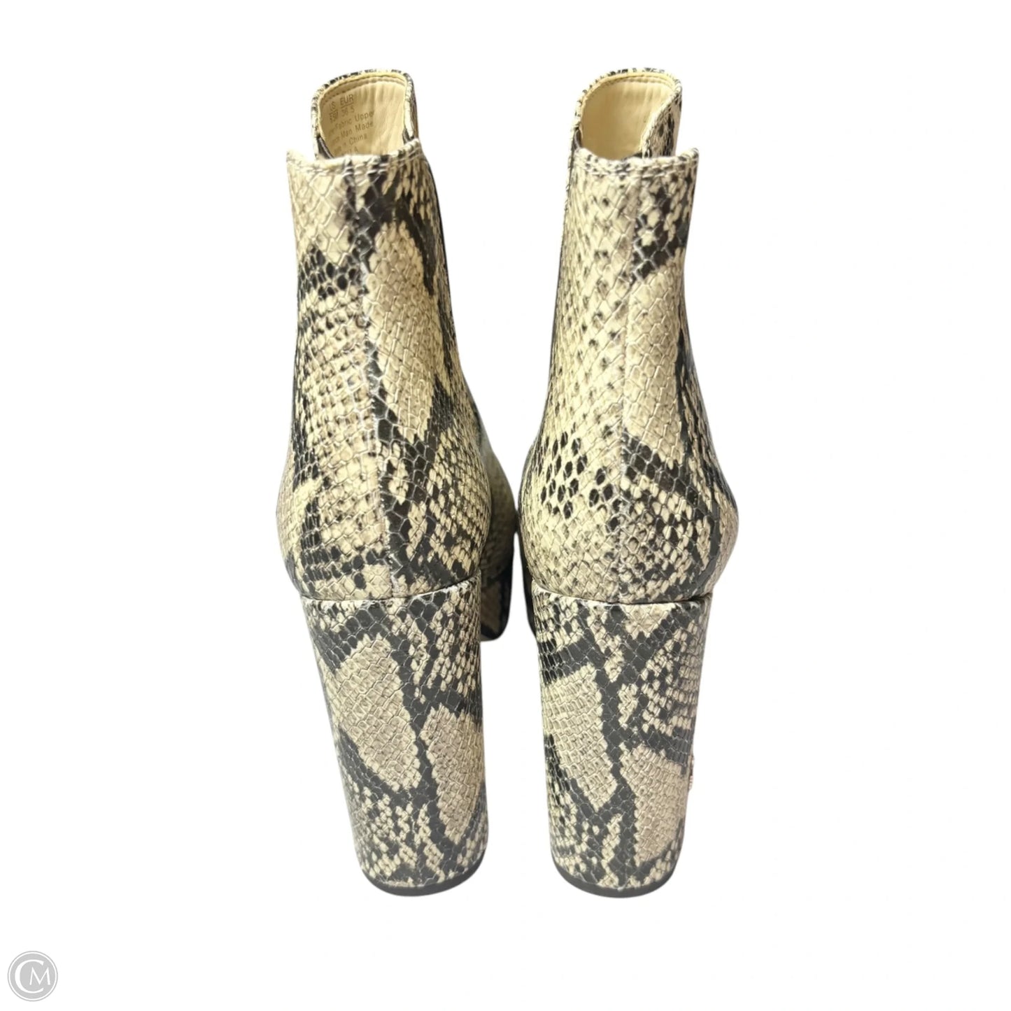 Boots Ankle Heels By Steve Madden In Tan, Size: 6.5