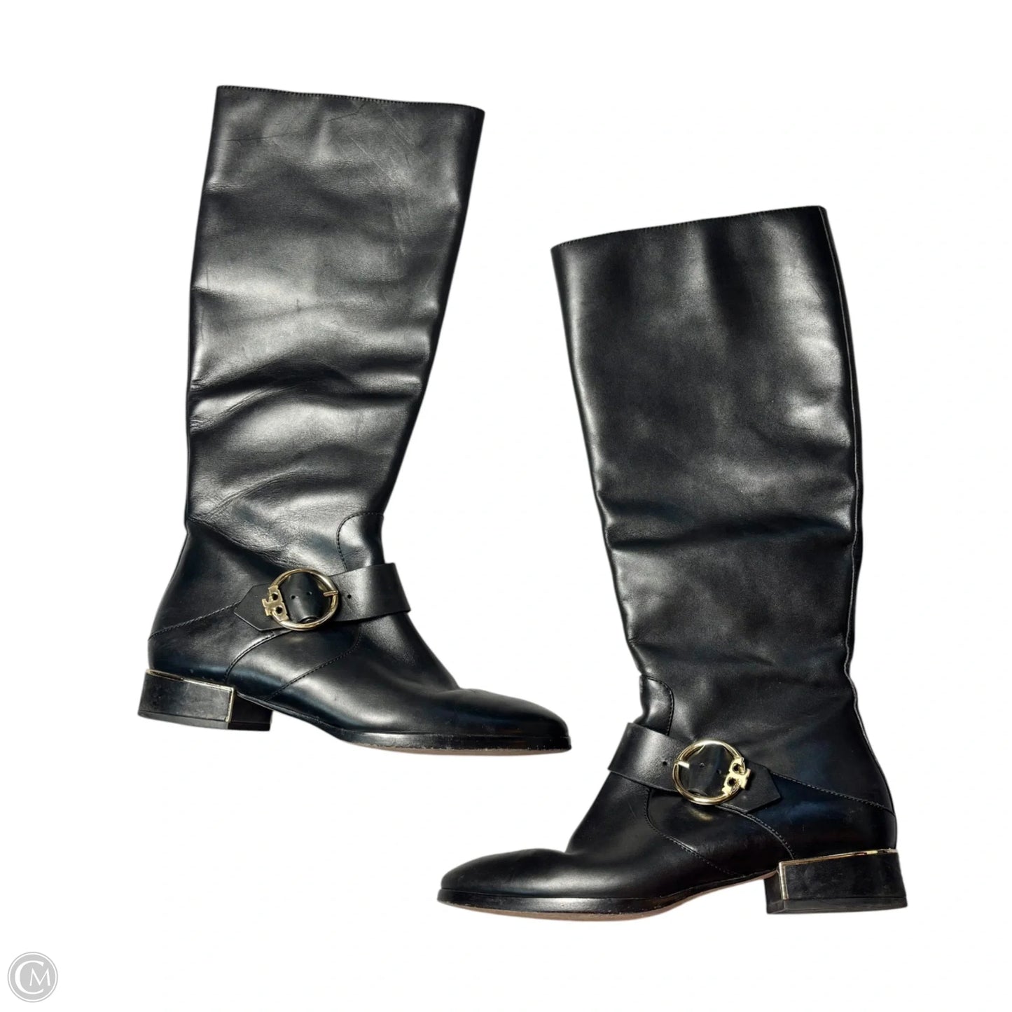 Boots Designer By Tory Burch In Black, Size: 10
