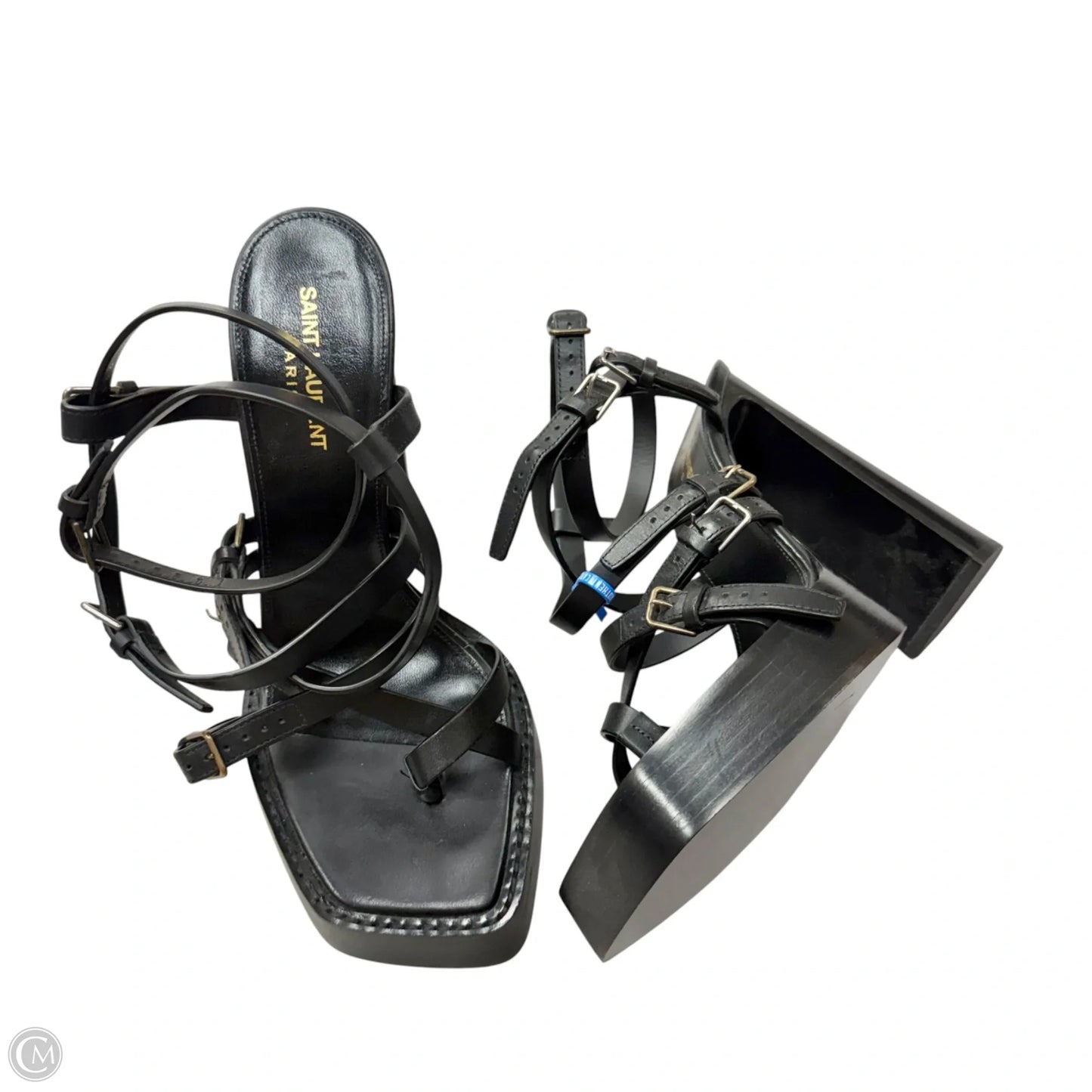 Shoes Luxury Designer By Yves Saint Laurent In Black, Size: 10.5