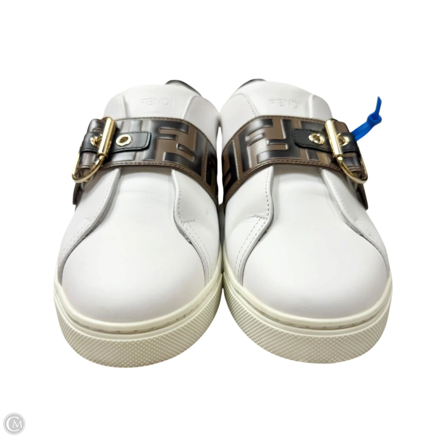 Shoes Luxury Designer By Fendi In White, Size: 9.5