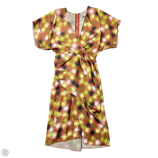 Dress Casual Midi By Costello & Tagliapietra In Brown & Green, Size: Xs