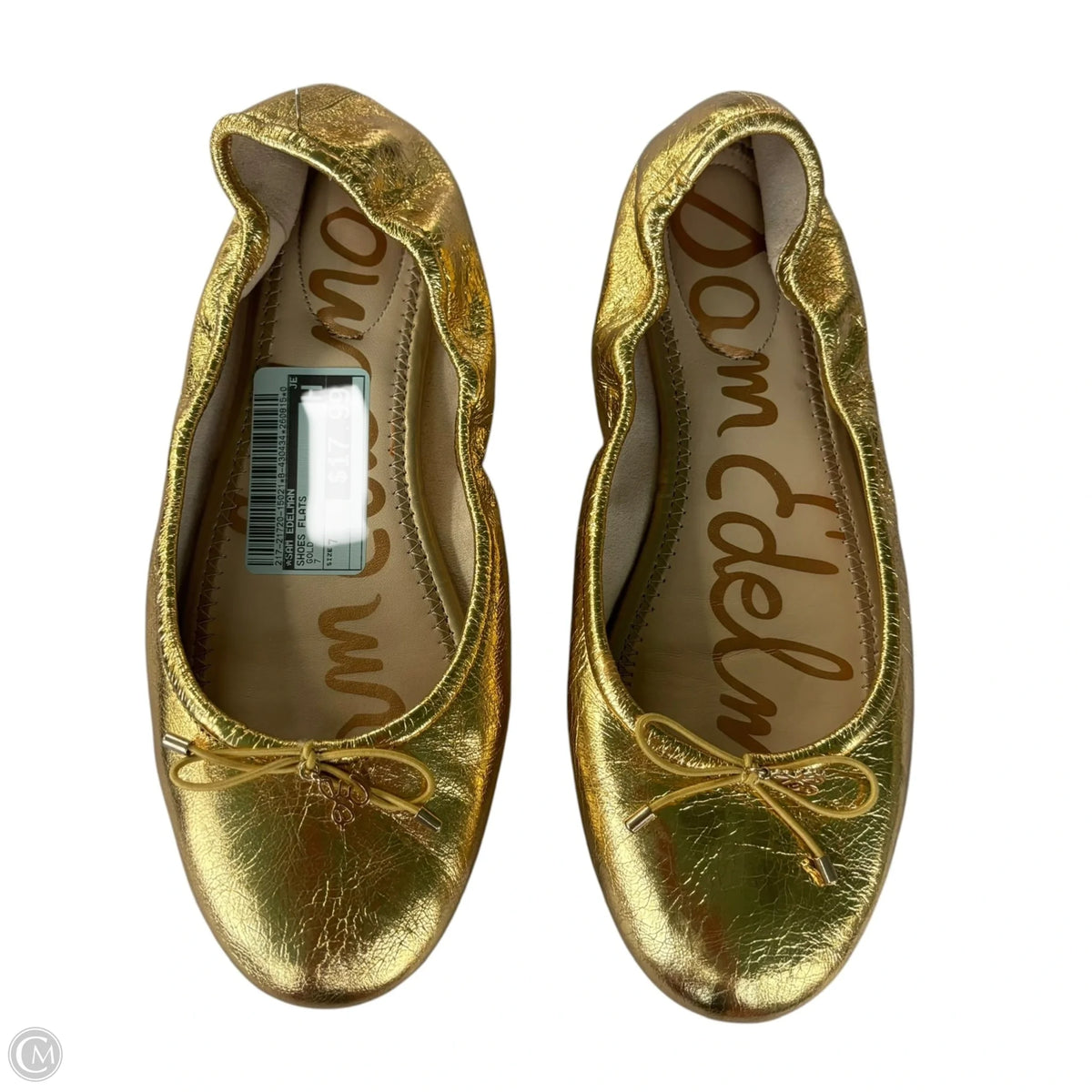 Shoes Flats By Sam Edelman In Gold, Size: 7