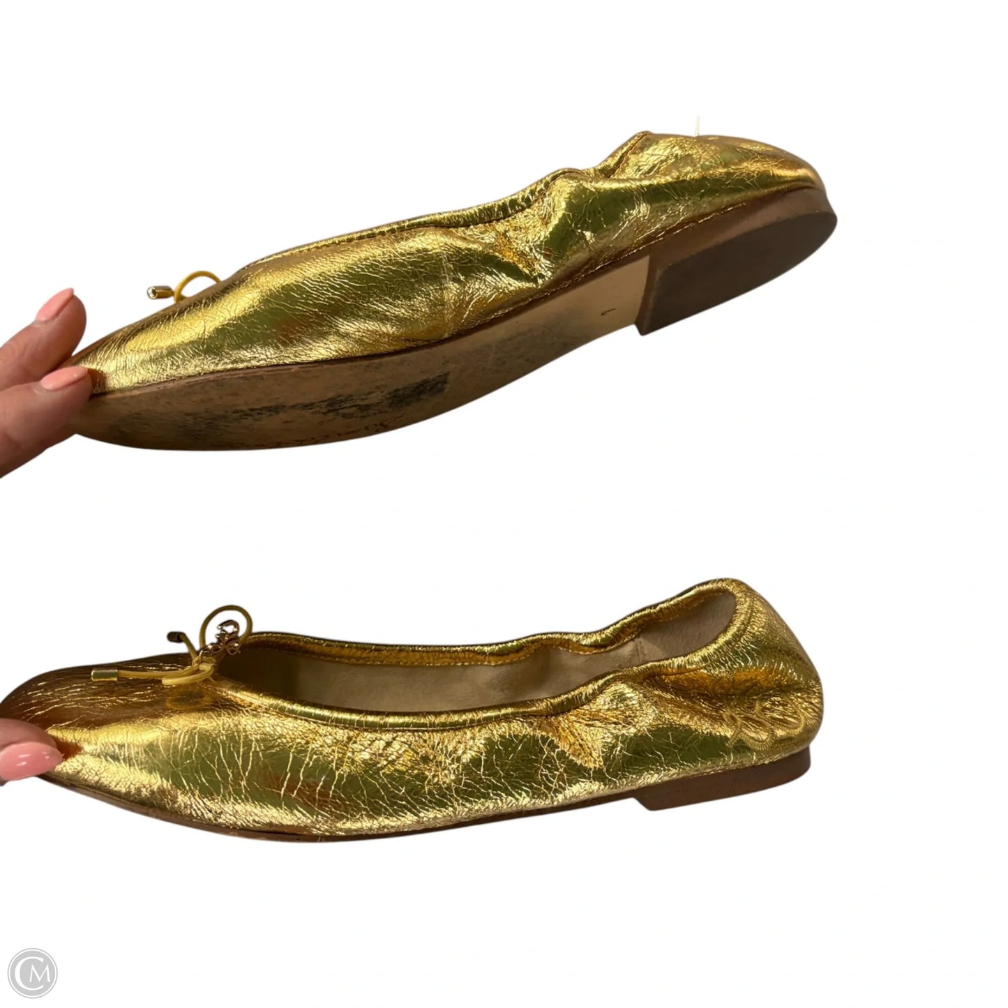 Shoes Flats By Sam Edelman In Gold, Size: 7
