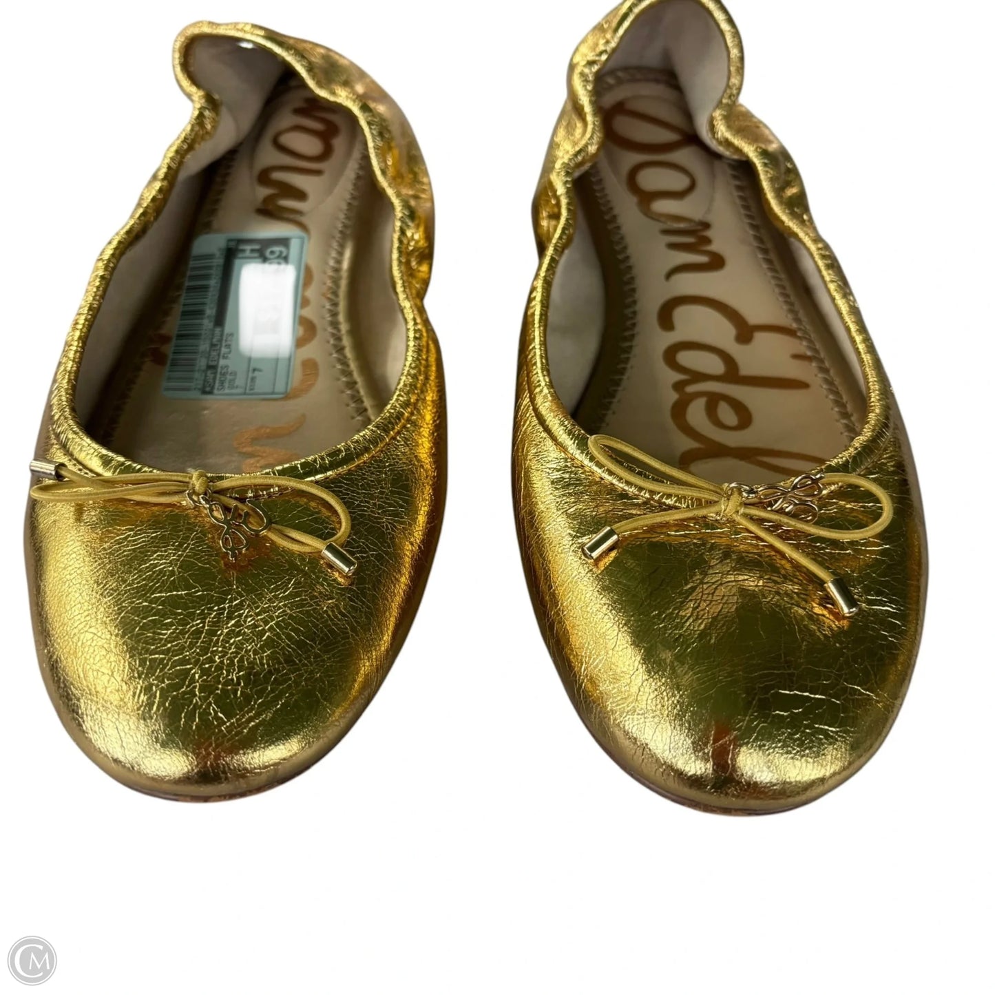 Shoes Flats By Sam Edelman In Gold, Size: 7