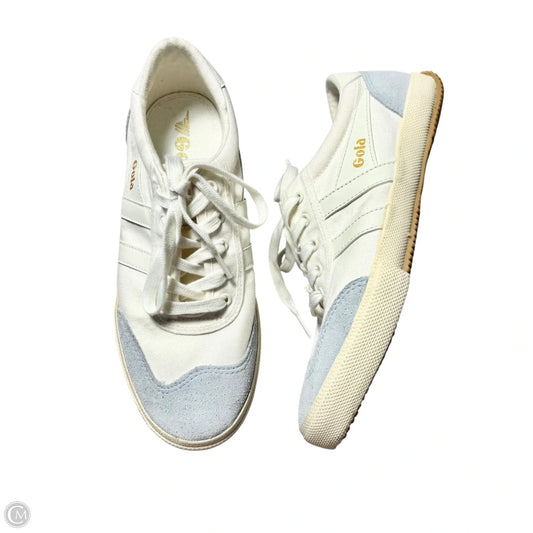 Shoes Sneakers By Gola In Blue & White, Size: 8