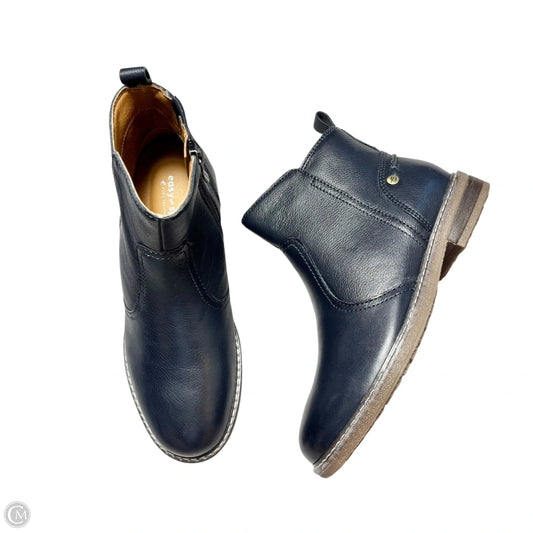 Boots Ankle Flats By Easy Spirit In Navy, Size: 7