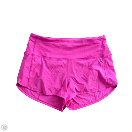 Athletic Shorts By Lululemon In Pink, Size: S