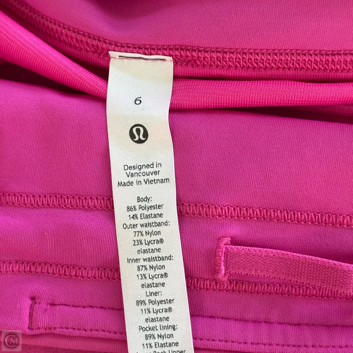 Athletic Shorts By Lululemon In Pink, Size: S