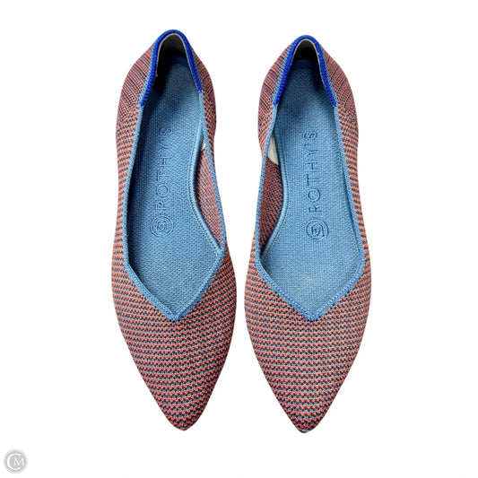 Shoes Flats By Rothys In Blue & Orange, Size: 7