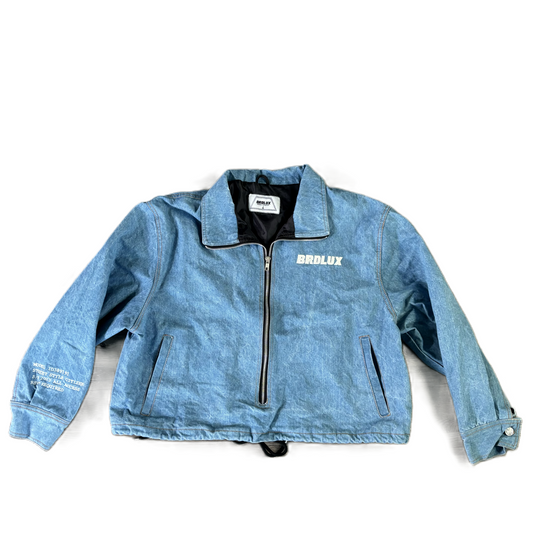 Jacket Denim By Brdlux In Blue Denim, Size: L