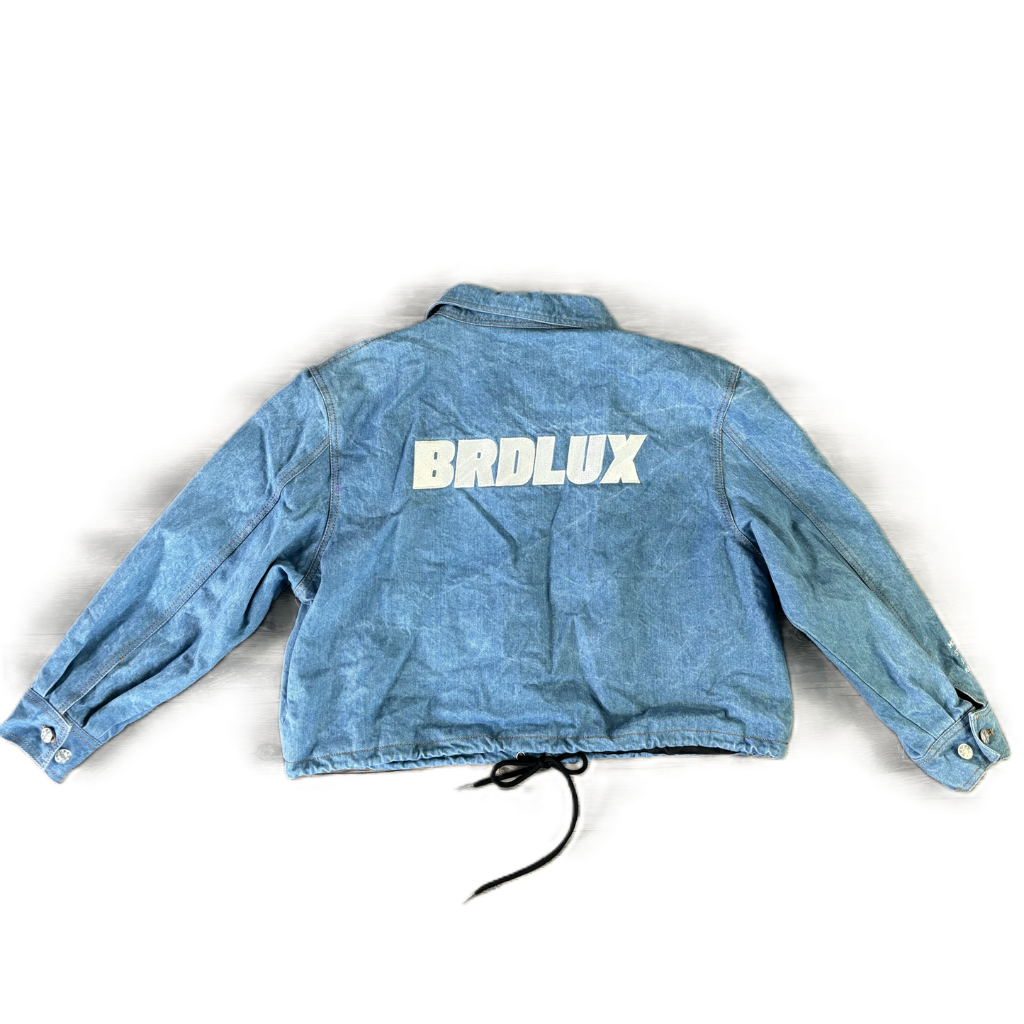 Jacket Denim By Brdlux In Blue Denim, Size: L